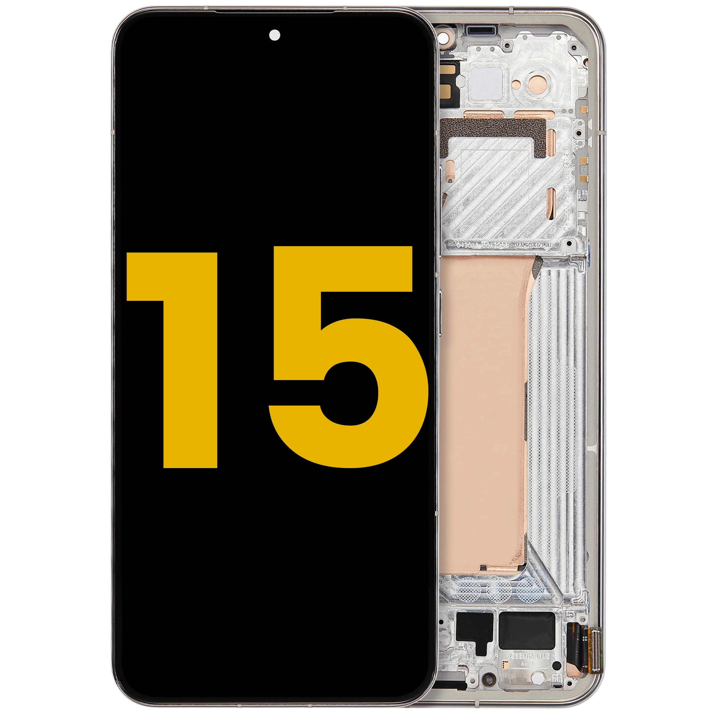 Display OLED completo con Frame per Xiaomi 15 (Refurbished) (Liquid Argento)