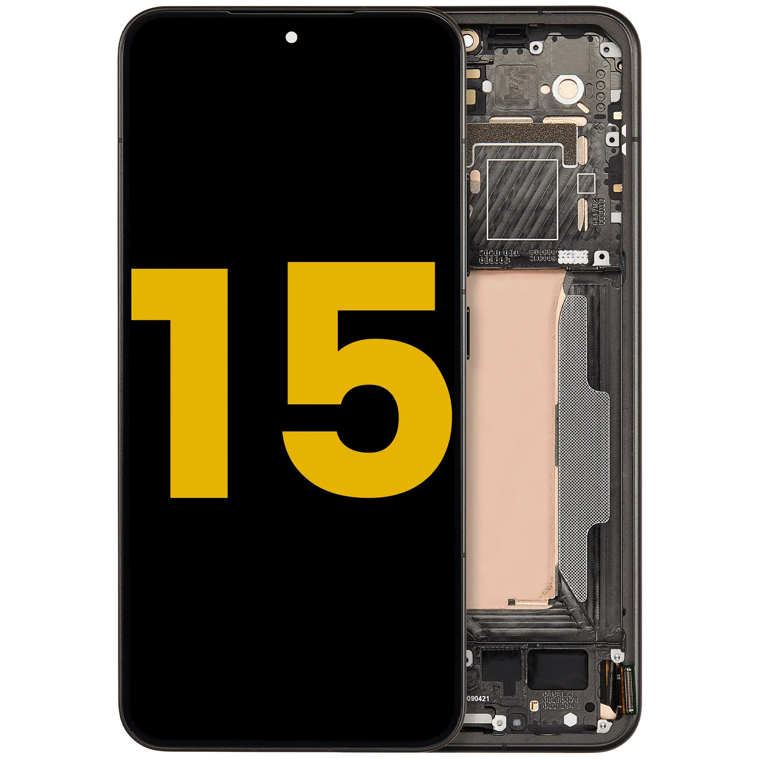Display OLED completo con Frame per Xiaomi 15 (Refurbished) (Nero)