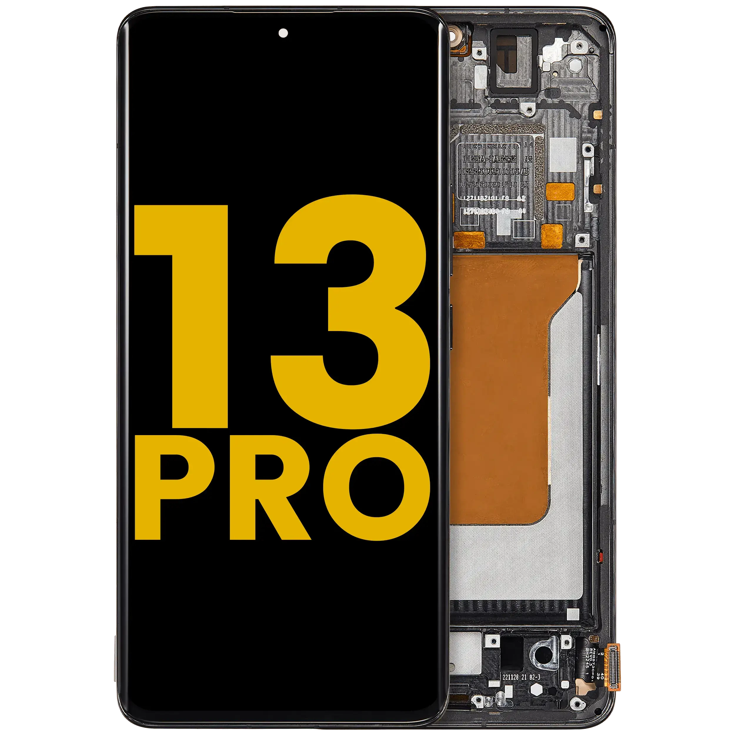 Display OLED completo con Frame per Xiaomi 13 Pro (Refurbished) (Nero)