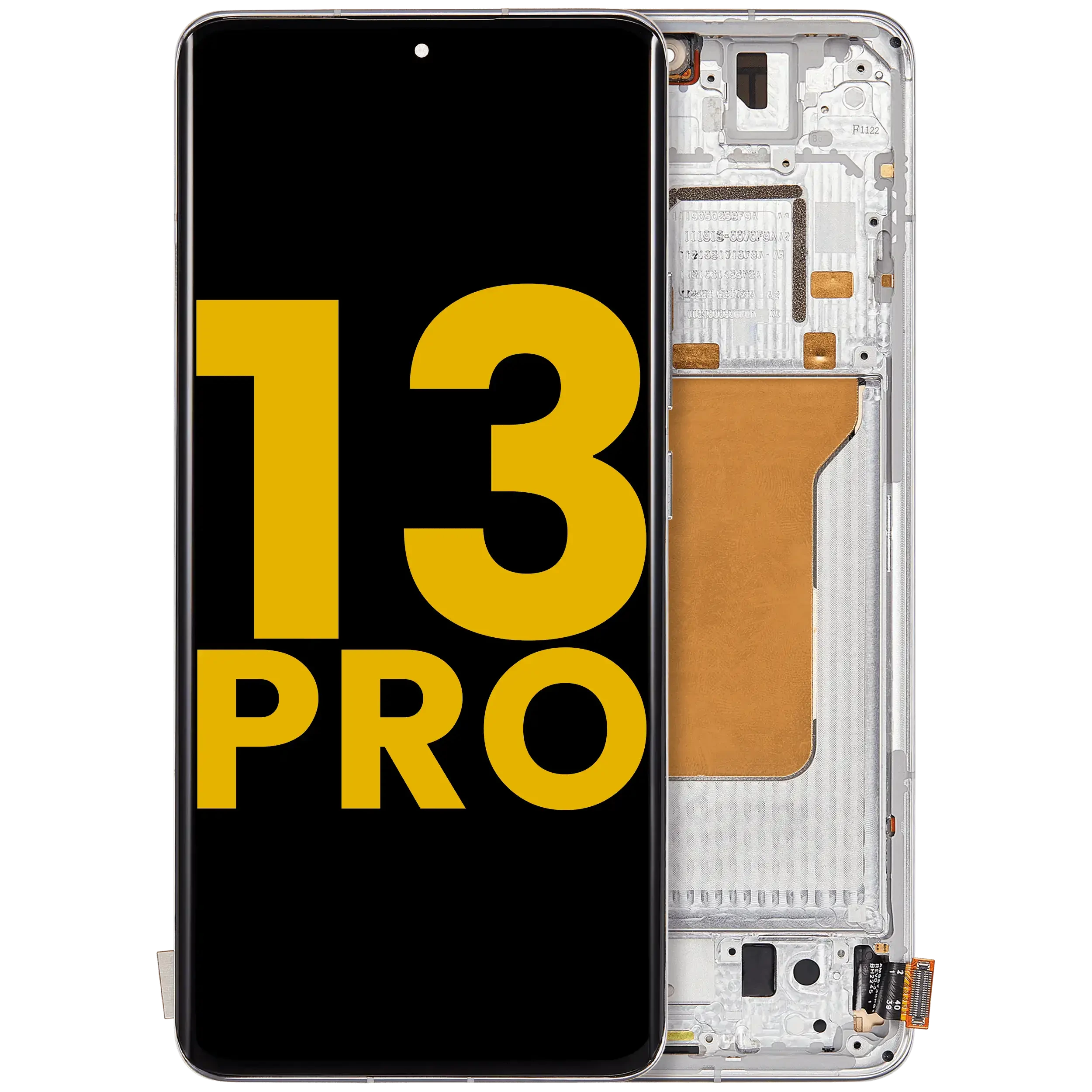 Display OLED completo con Frame per Xiaomi 13 Pro (Refurbished) (Bianco)