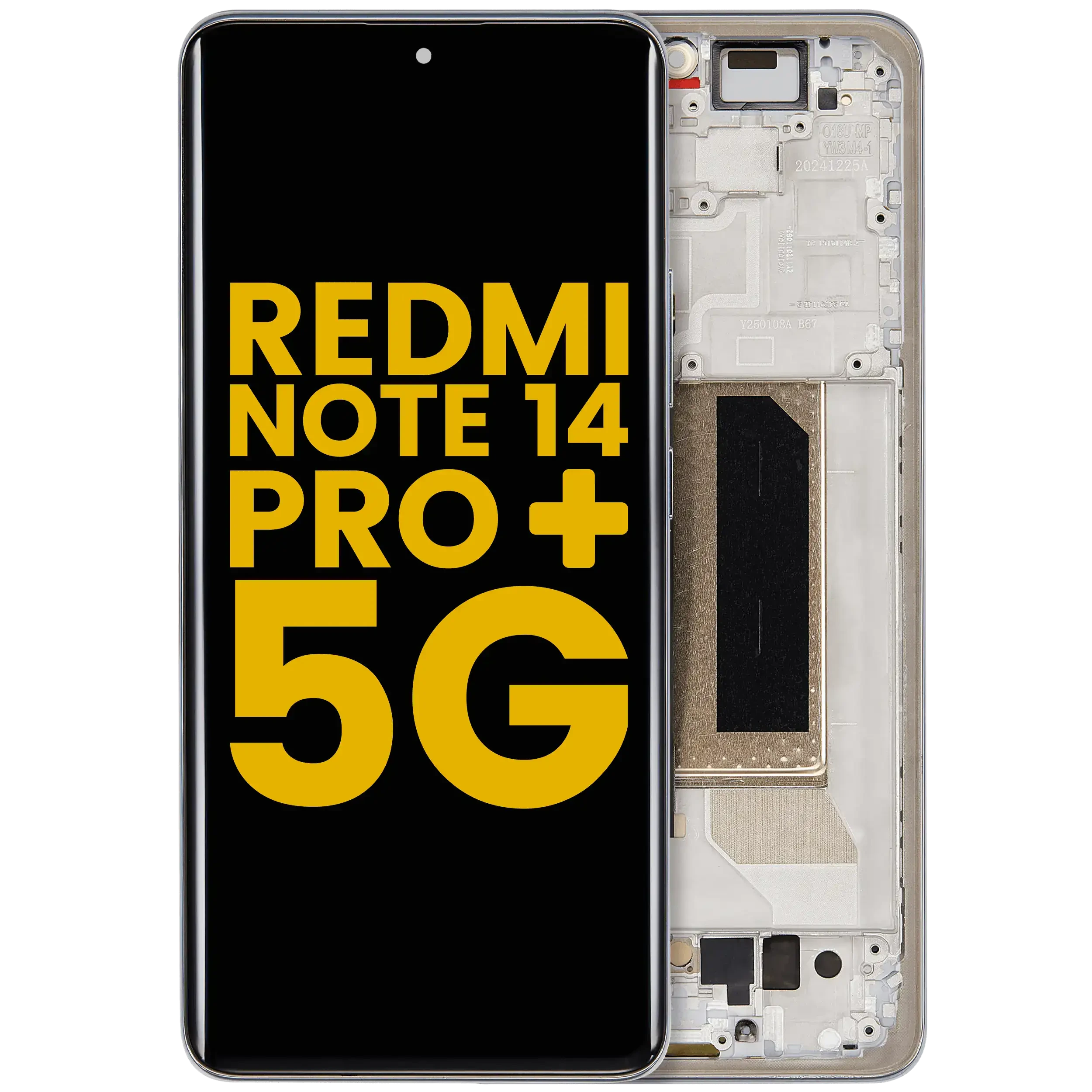 Display OLED completo con Frame per Xiaomi Redmi Note 14 Pro Plus 5G (Refurbished) (Frost Blu)