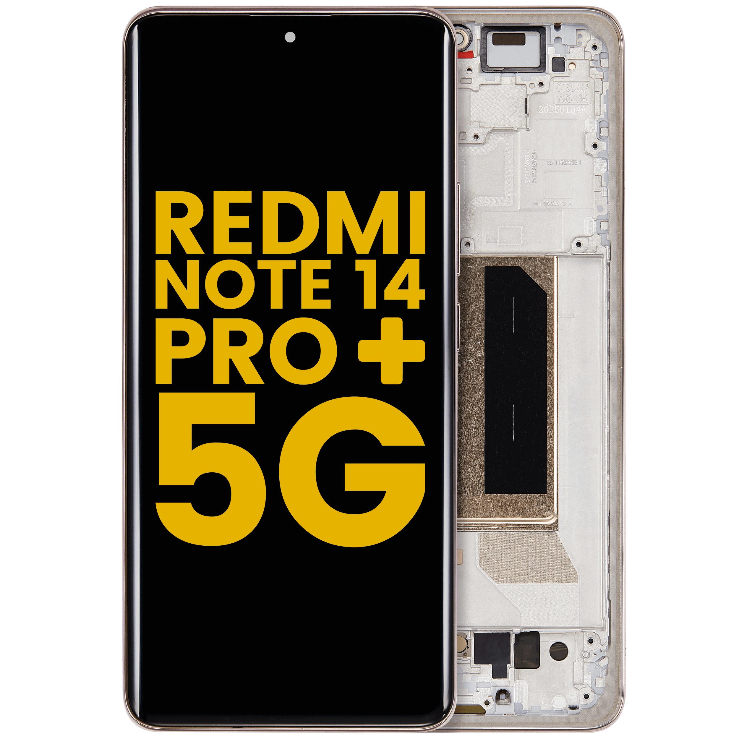 Display OLED completo con Frame per Xiaomi Redmi Note 14 Pro Plus 5G (Refurbished) (Sand Oro)