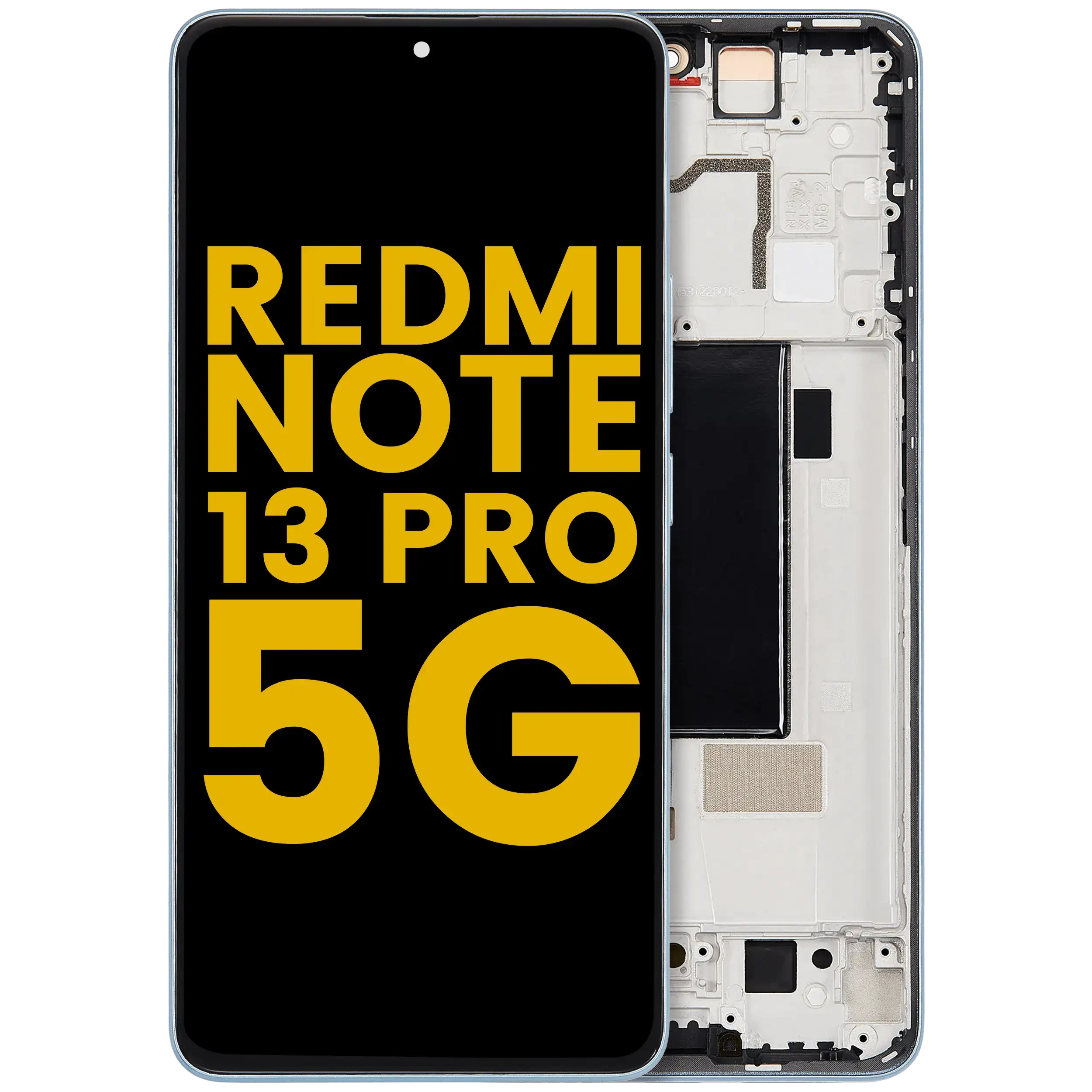 Display OLED completo con Frame per Xiaomi Redmi Note 13 Pro 5G (Refurbished) (Olive Verde)