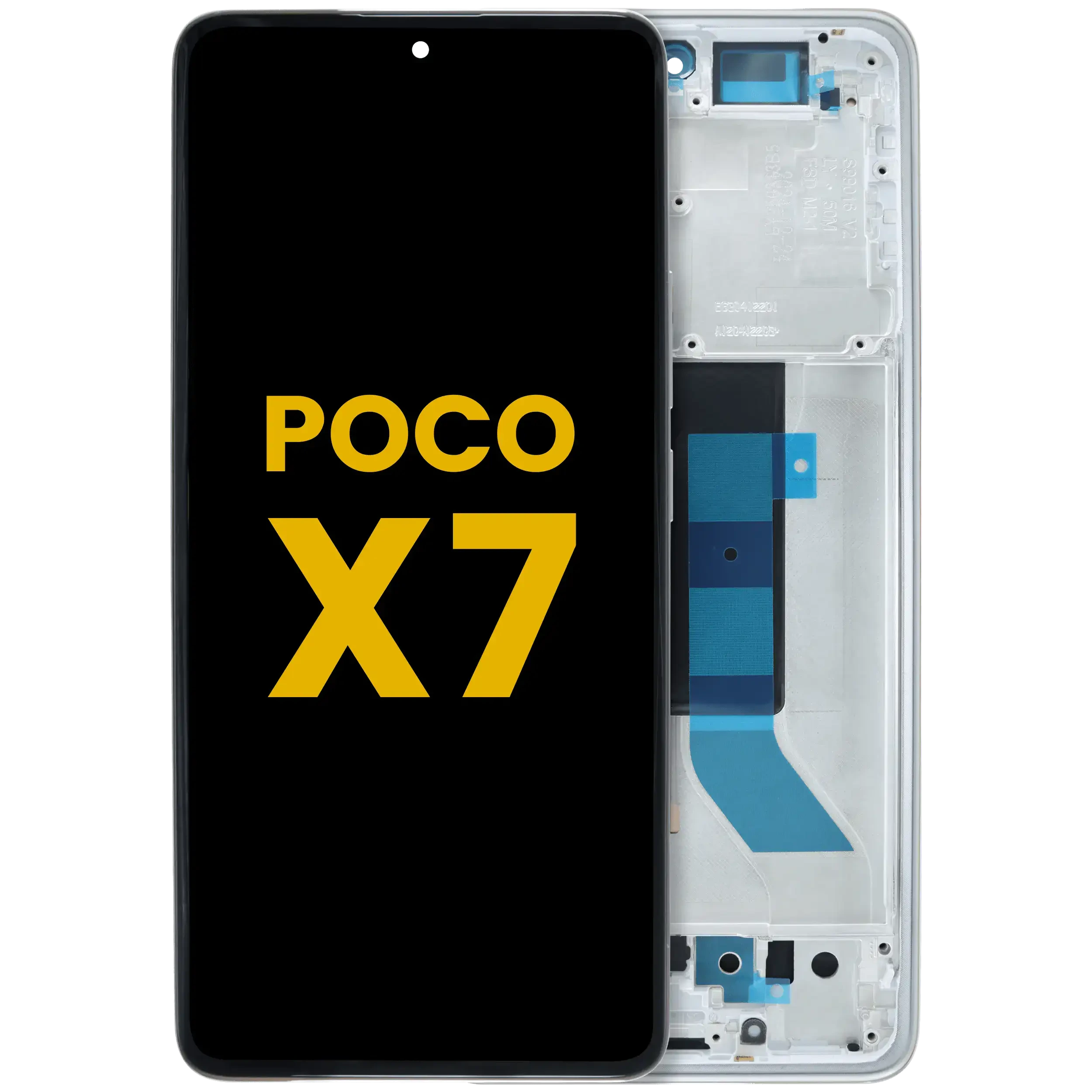 Display OLED completo con Frame per Xiaomi Poco X7 (Refurbished) (Argento)