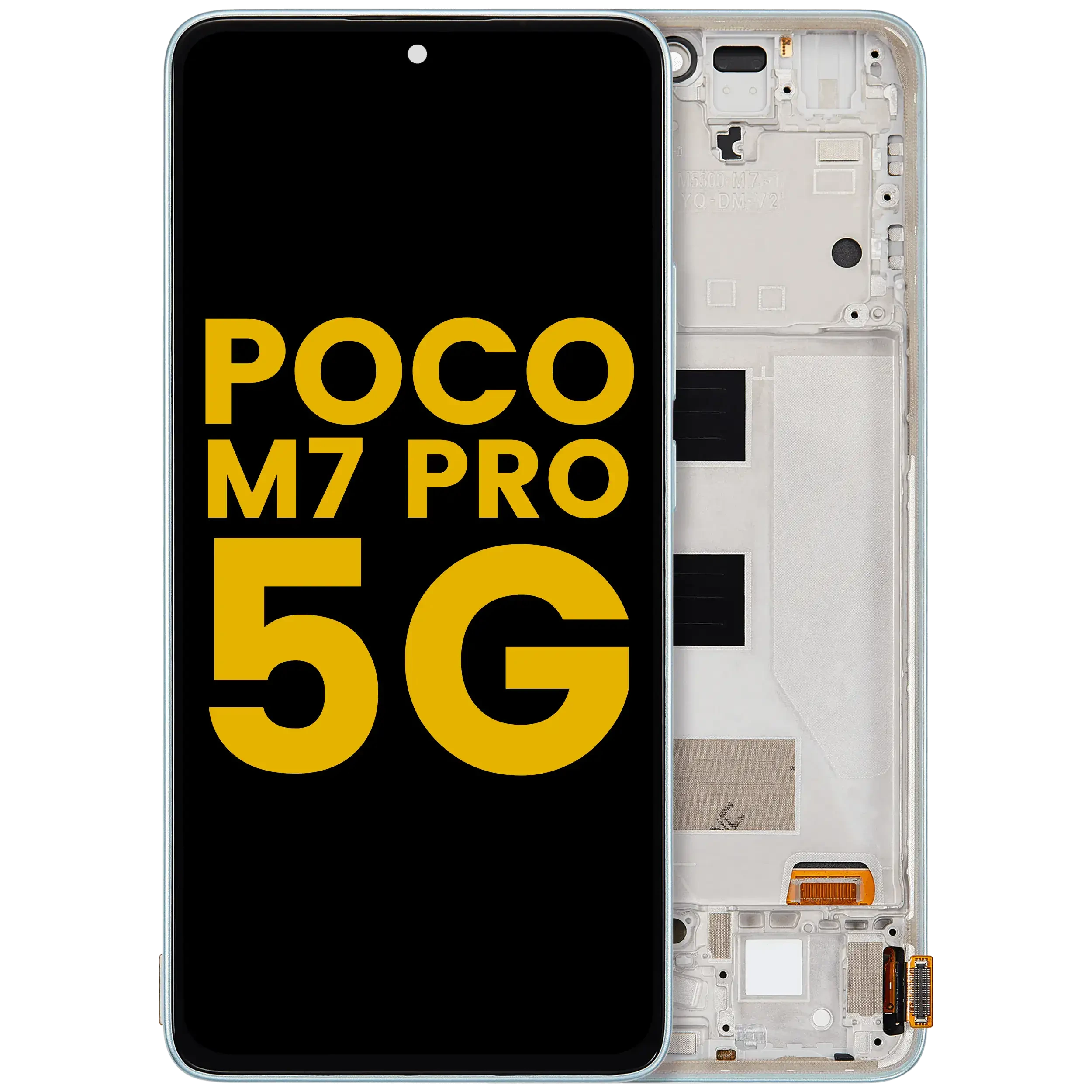 Display OLED completo con Frame per Xiaomi Poco M7 Pro 5G (Refurbished) (Verde)