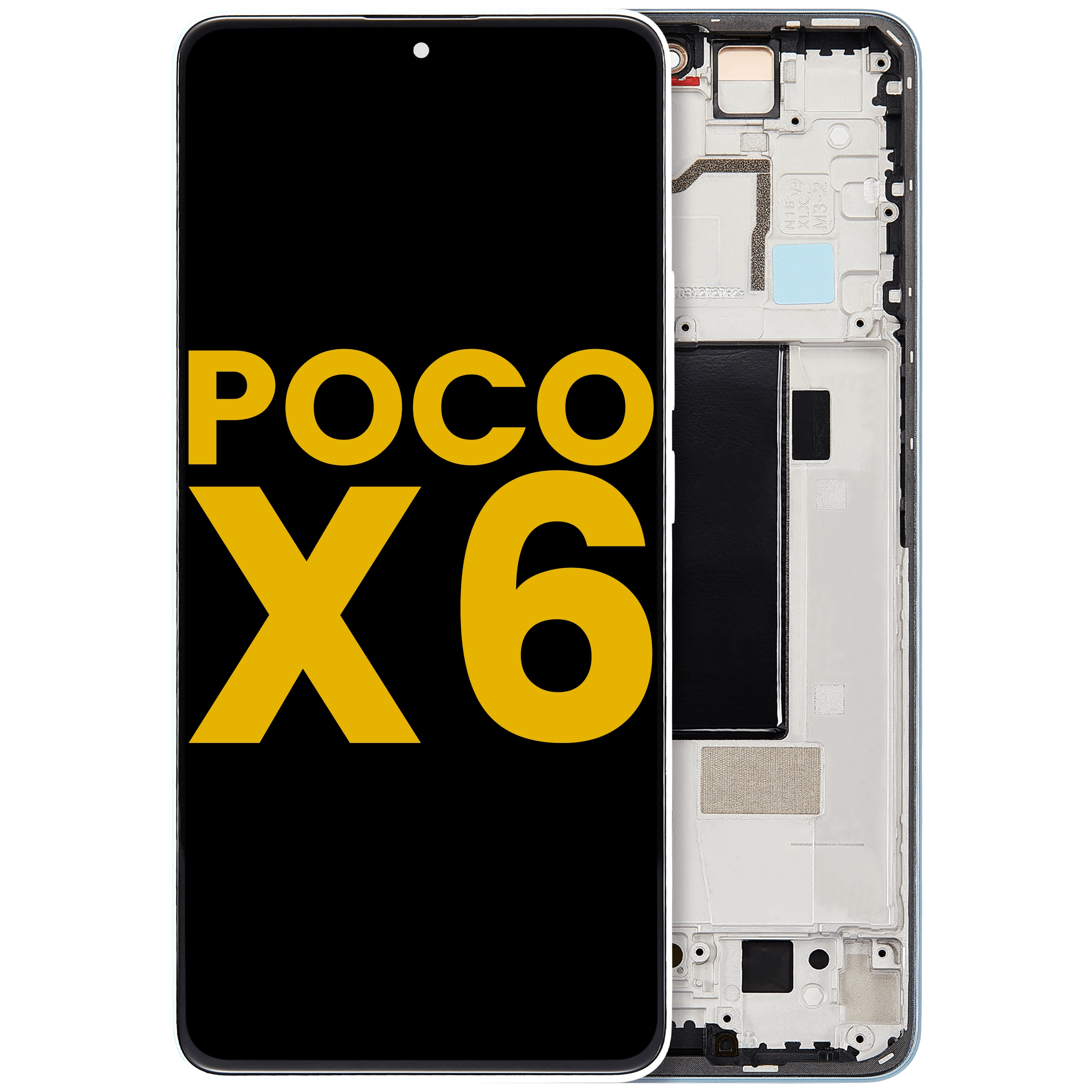 Display OLED completo con Frame per Xiaomi Poco X6 (Refurbished) (Blu)