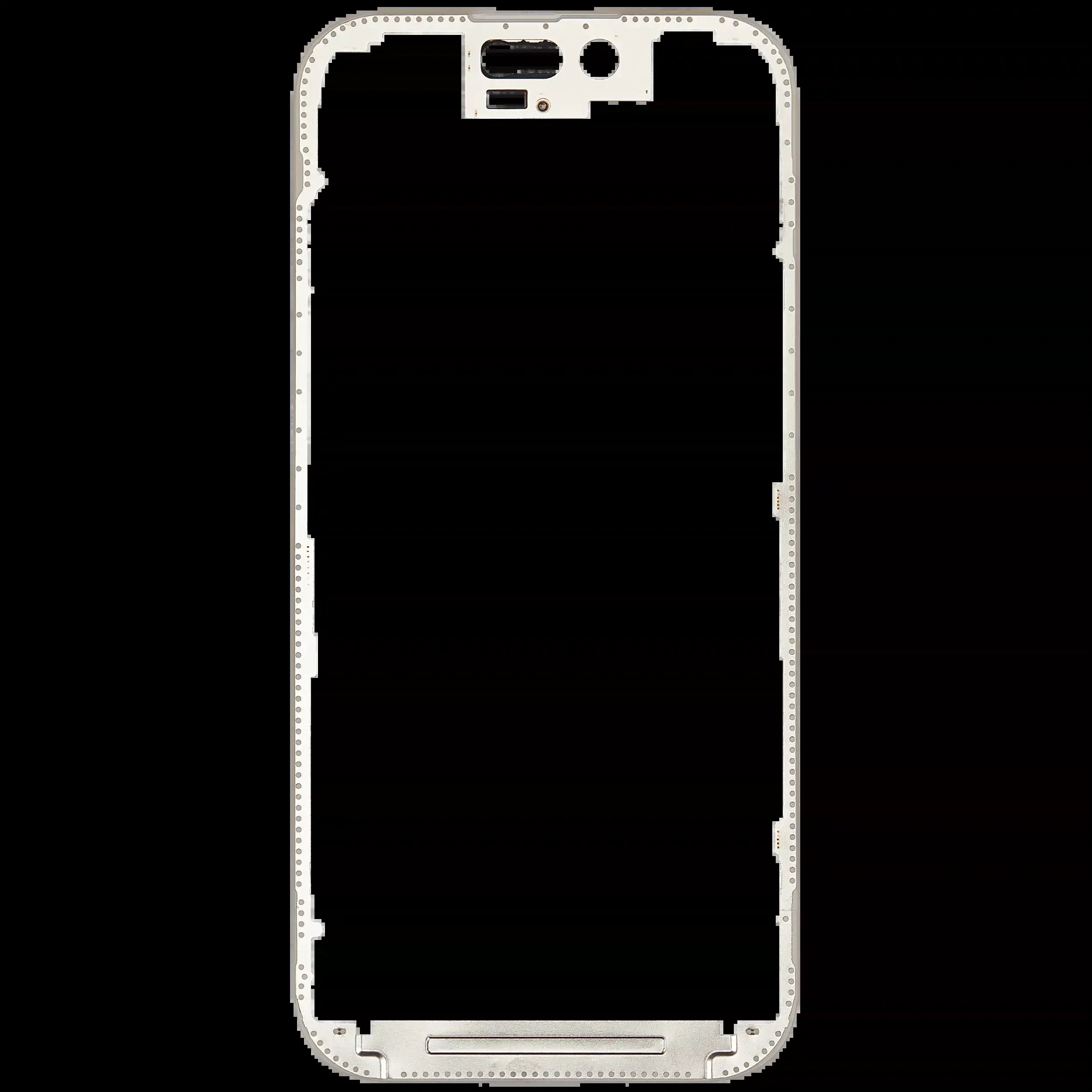 LCD Frame senza Glue compatibile per iPhone 17 Pro (5 pezzi) (OCA Master)