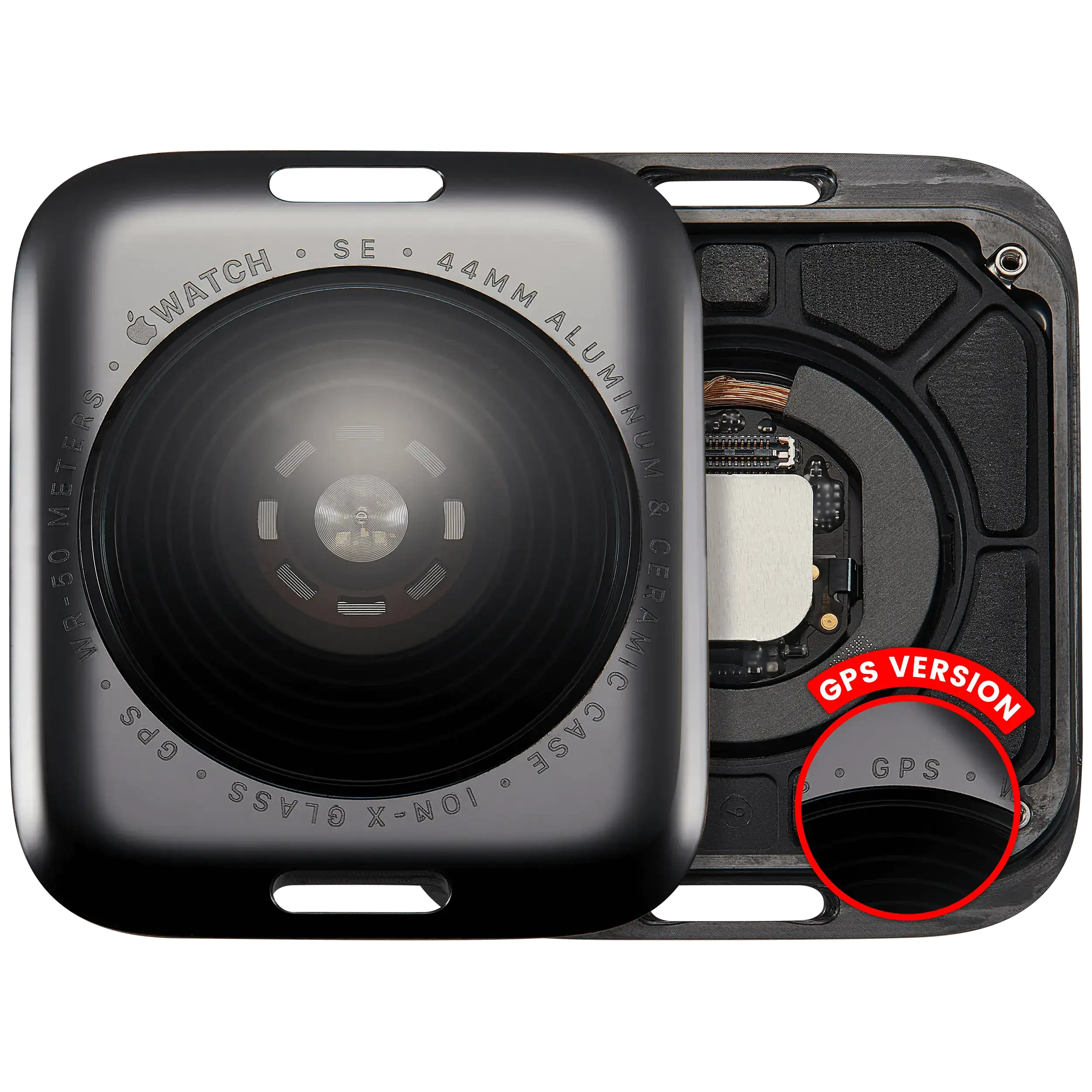 Cover posteriore gruppo per Watch Series SE 1st (44MM) (GPS Version) (Aluminum / Nero siderale)