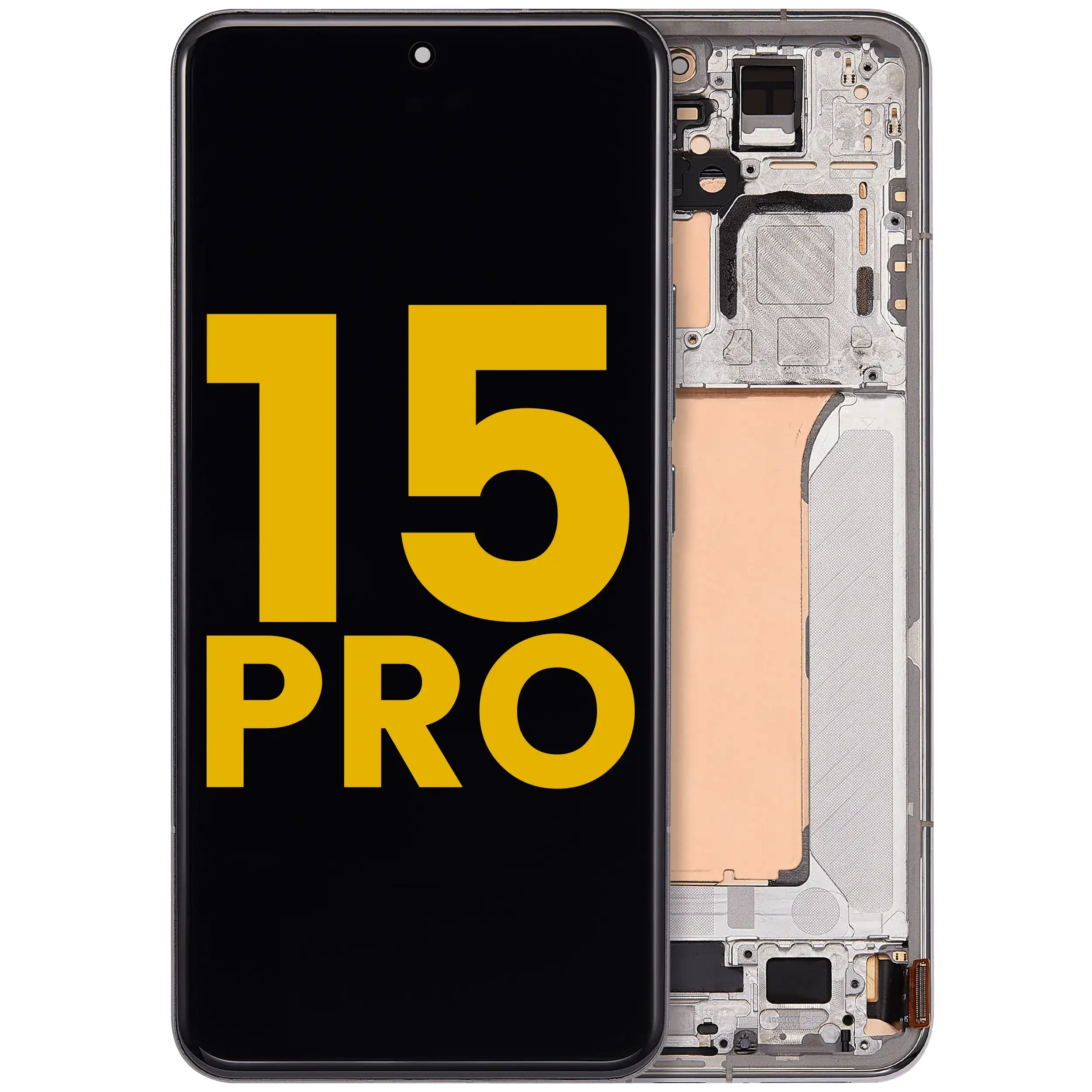 Display OLED completo con Frame per Xiaomi 15 Pro (Refurbished) (Argento)