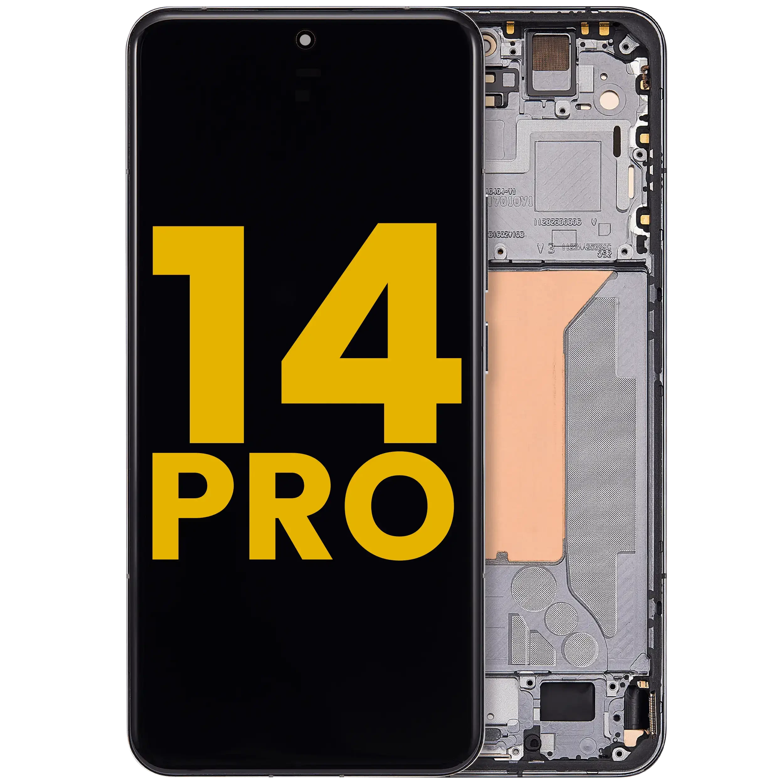 Display OLED completo con Frame per Xiaomi 14 Pro (Refurbished) (Nero)