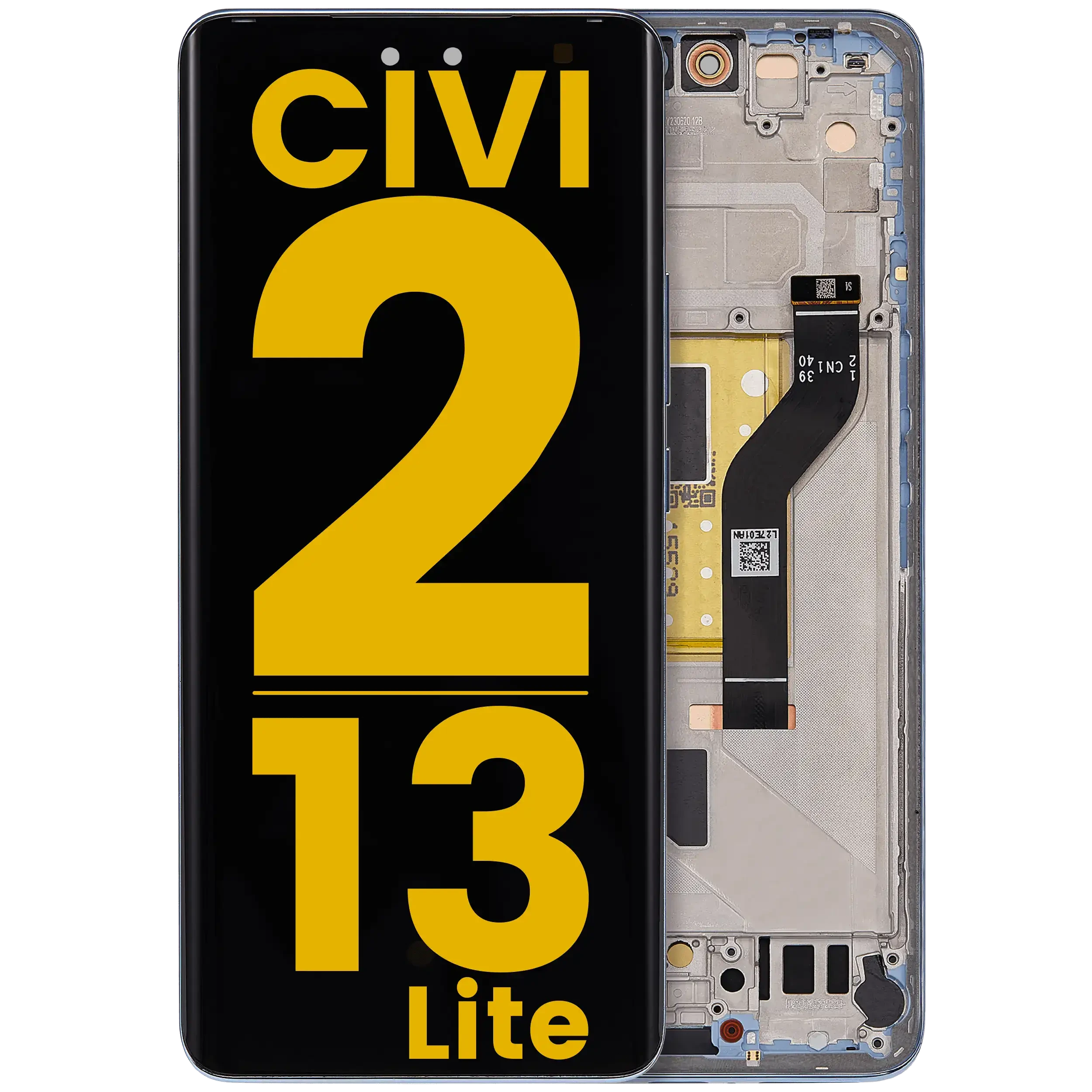 Display OLED completo con Frame per Xiaomi 13 Lite / Civi 2 (Refurbished) (Lite Blu)