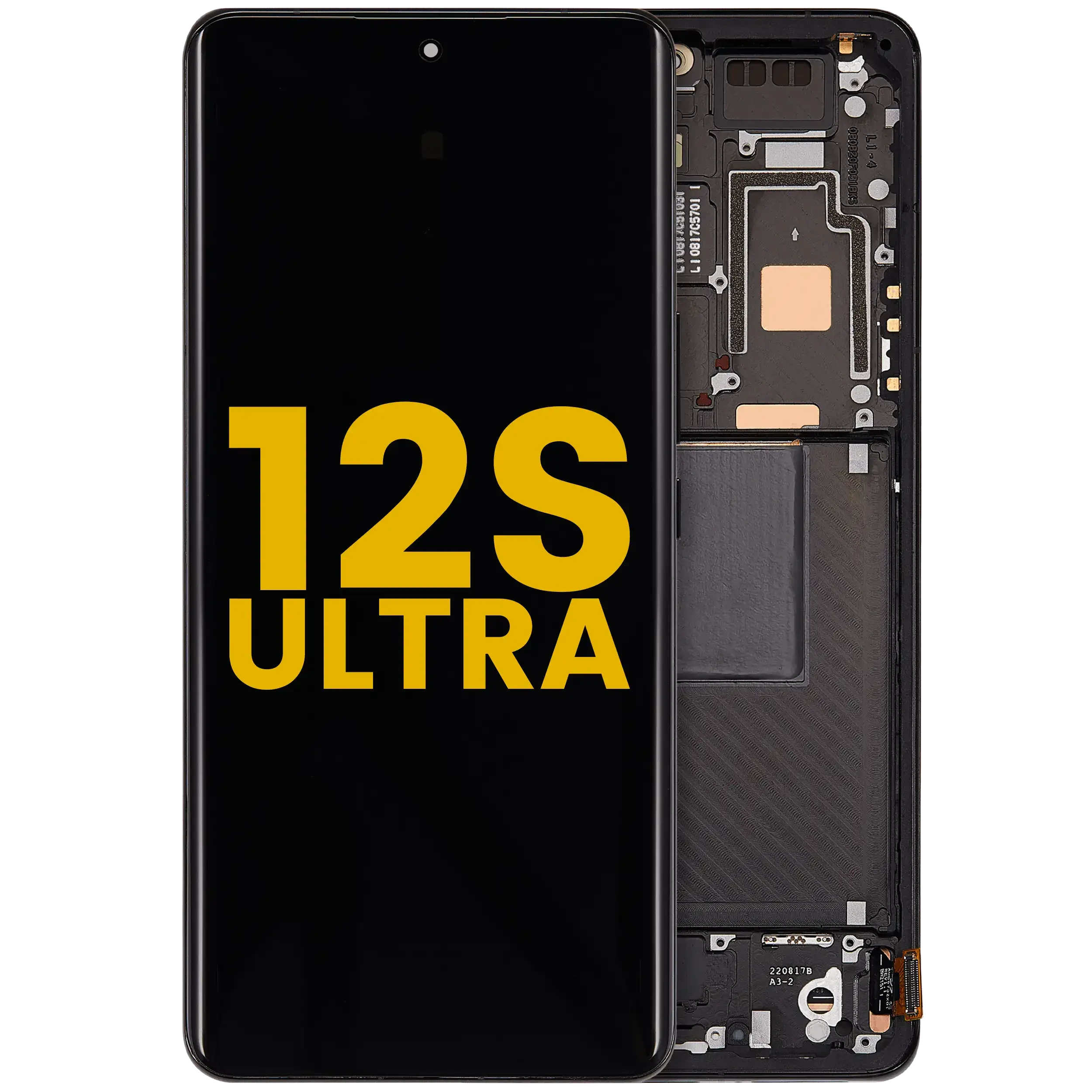 Display OLED completo con Frame per Xiaomi 12S Ultra (Refurbished) (Nero)