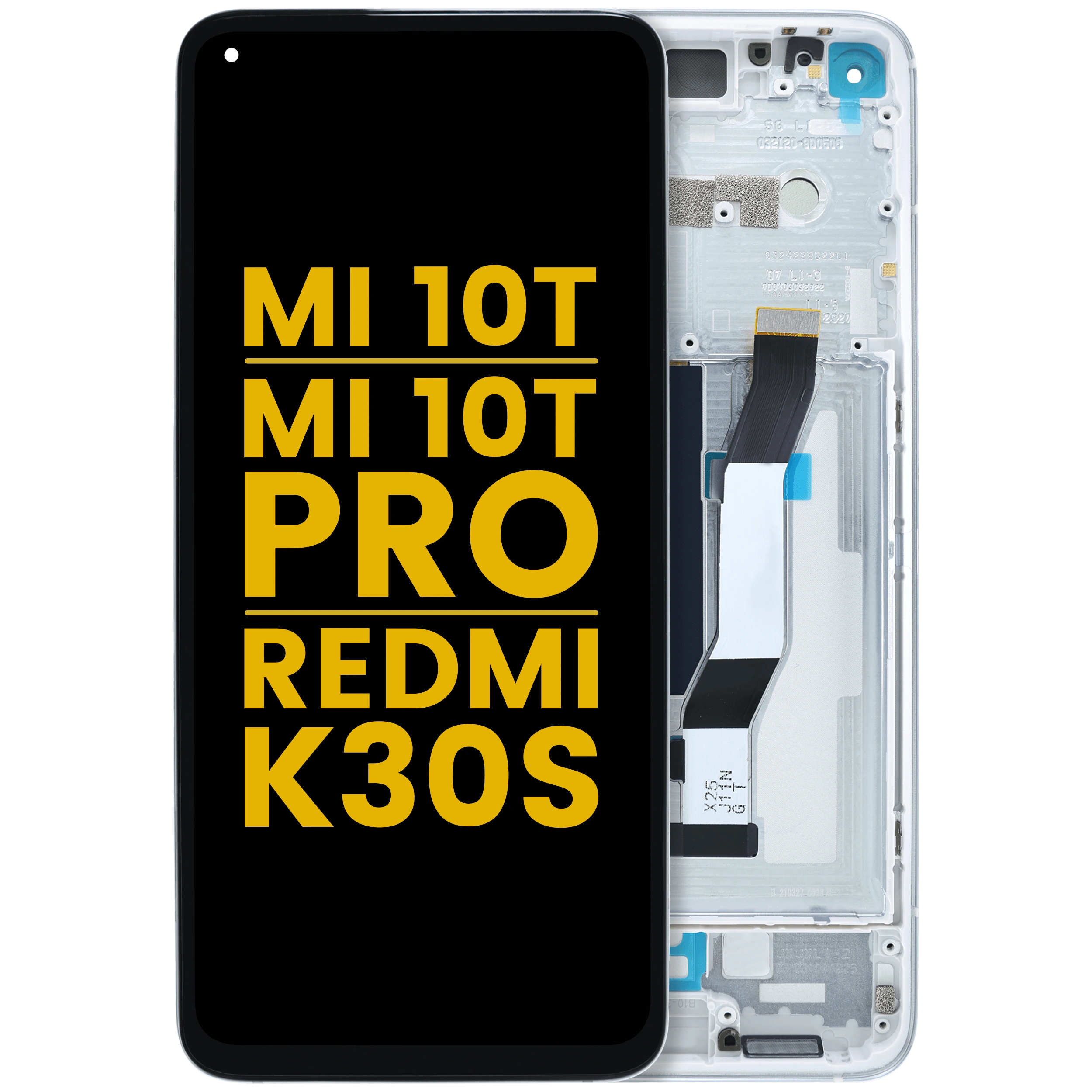 Display LCD completo con Frame per Xiaomi Mi 10T / Mi 10T Pro 5G / Redmi K30S (Refurbished) (Aurora Blu)