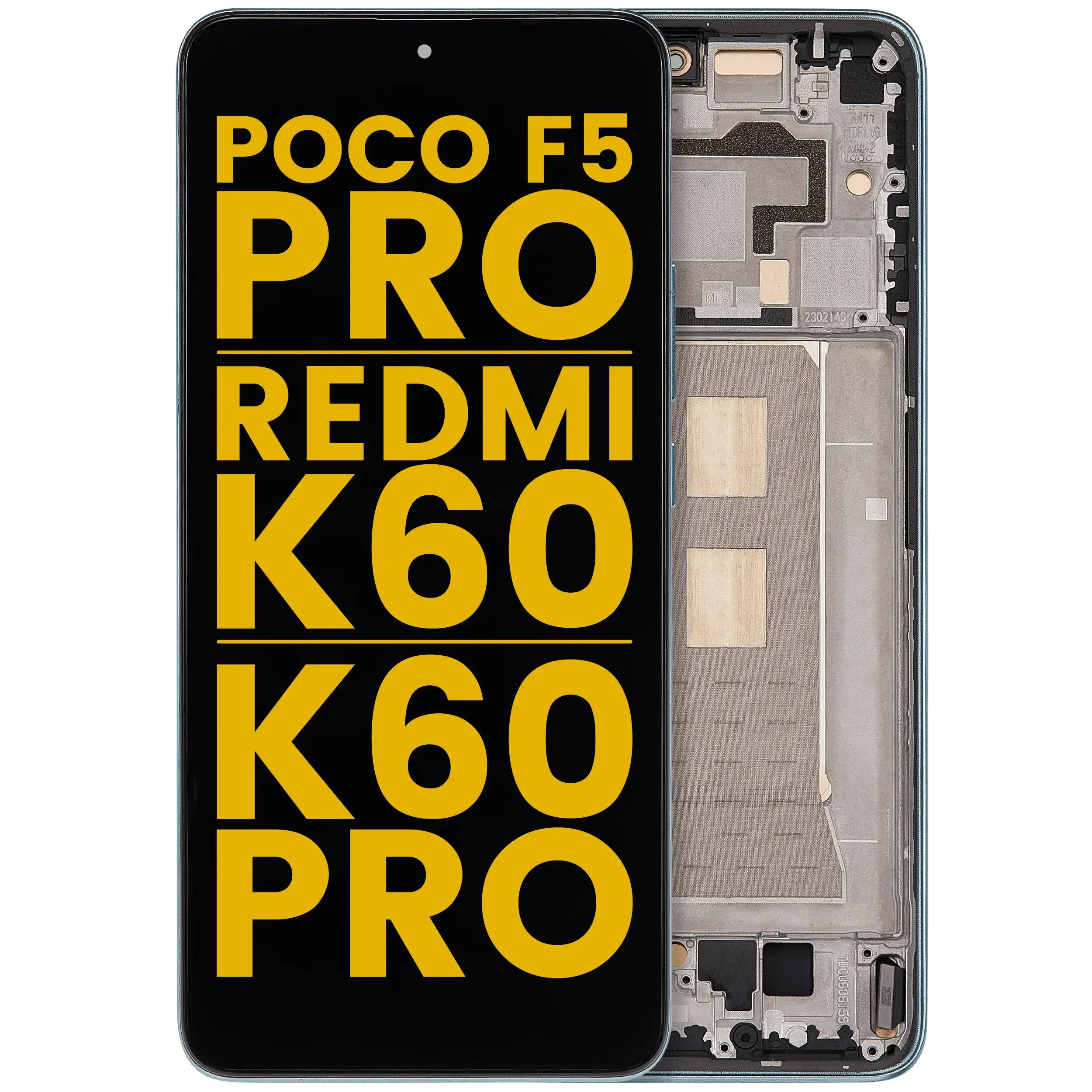 Display OLED completo con Frame per Xiaomi Poco F5 Pro / Redmi K60 / K60 Pro (Refurbished) (Mint)