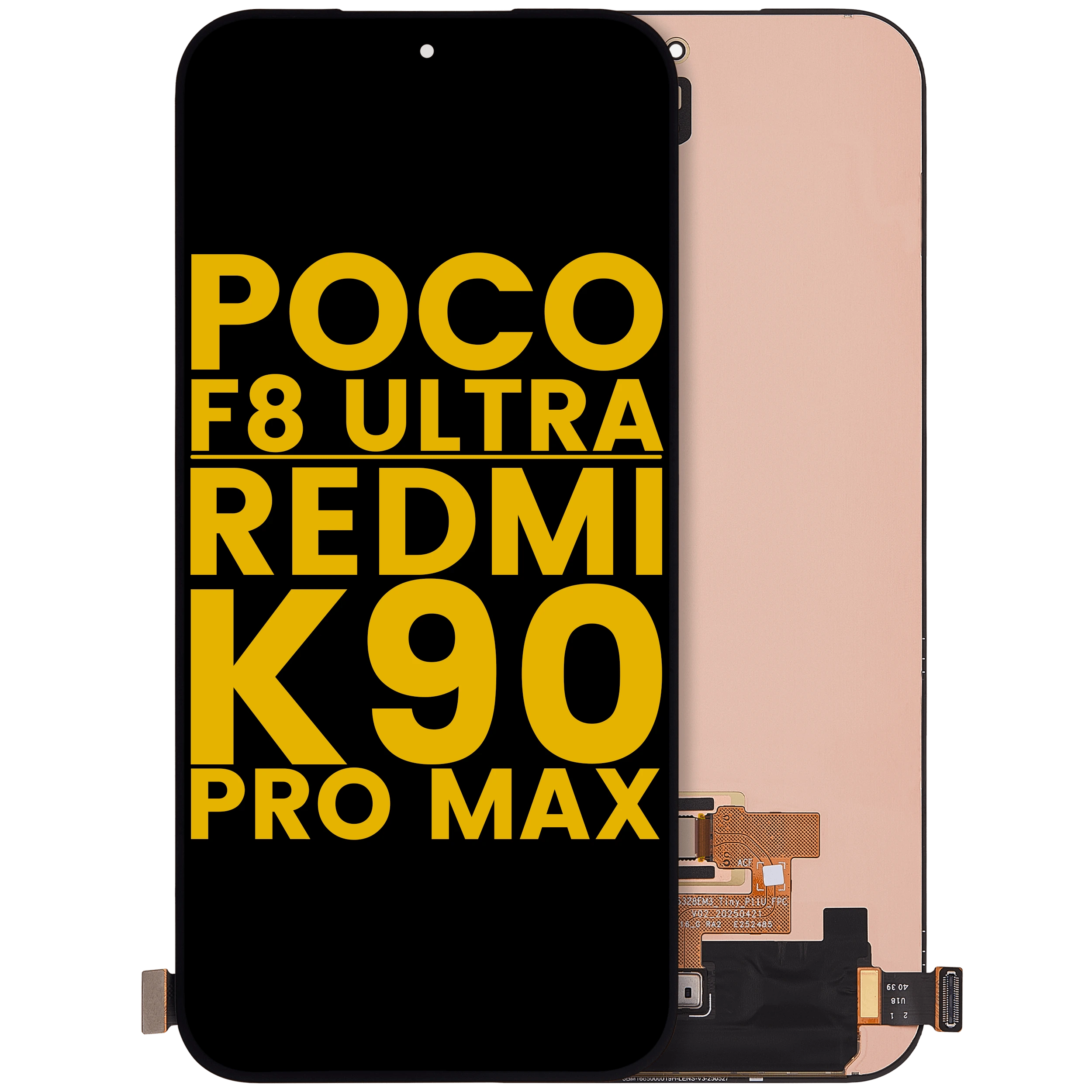 Display OLED completo senza Frame per Xiaomi Poco F8 UItra / Redmi K90 Pro Max (Refurbished) (tutti i colori)