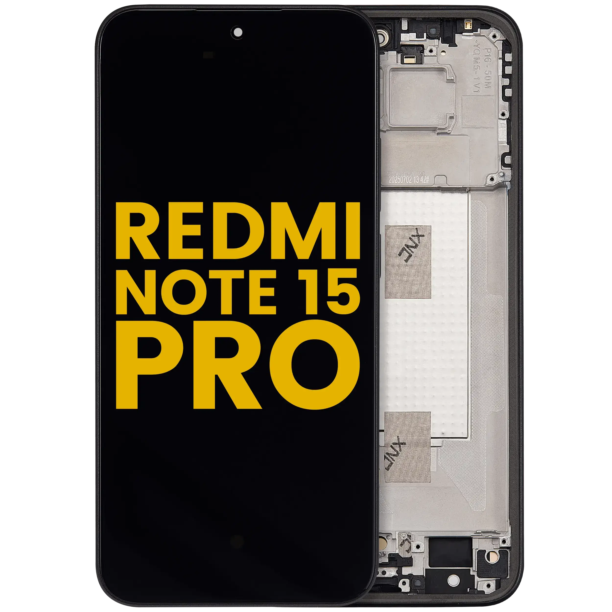 Display OLED completo con Frame per Xiaomi Redmi Note 15 Pro 5G (Refurbished) (Nero)