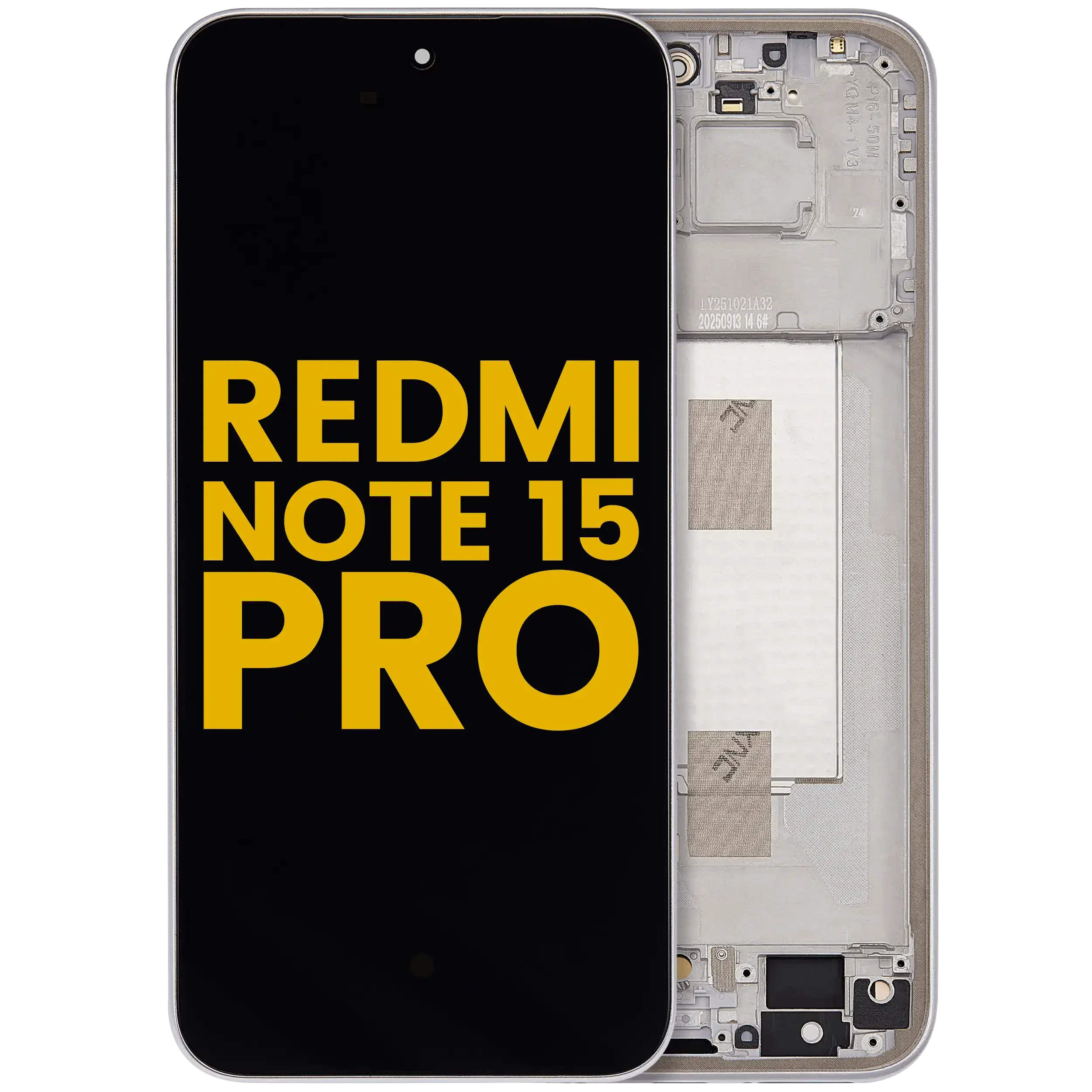 Display OLED completo con Frame per Xiaomi Redmi Note 15 Pro 5G (Refurbished) (Titanio Color)