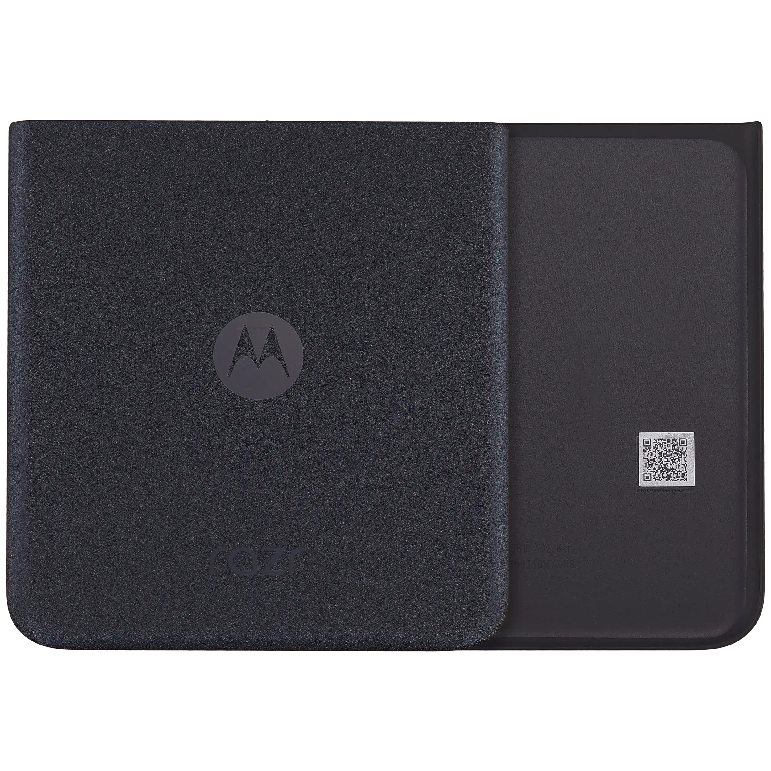 Bottom vetro cover posteriore per Motorola Razr Plus / Razr 40 Ultra (XT2321 / 2023) (Premium) (Infinite Nero)