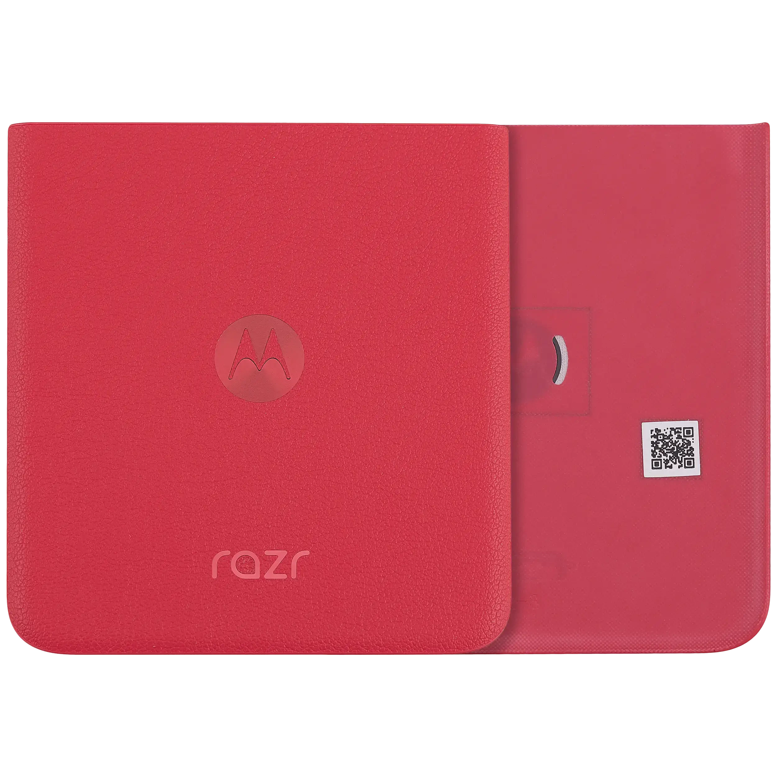 Bottom vetro cover posteriore per Motorola Razr Plus / Razr 40 Ultra (XT2321 / 2023) (Premium) (Viva Magenta)