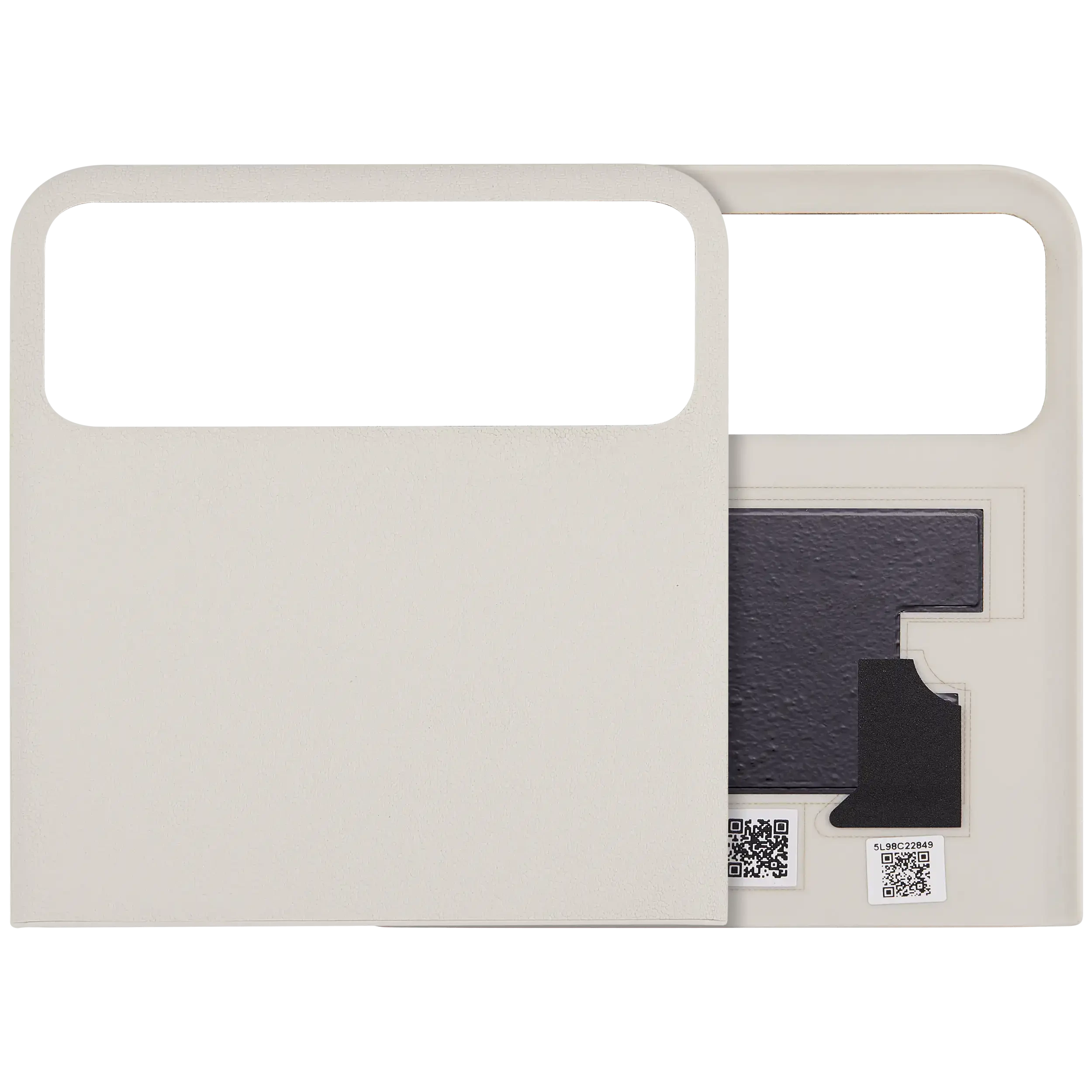 Top OLED vetro cover posteriore per Motorola Razr / Razr 40 (XT2323 / 2023) (Premium) (Vanilla Cream)