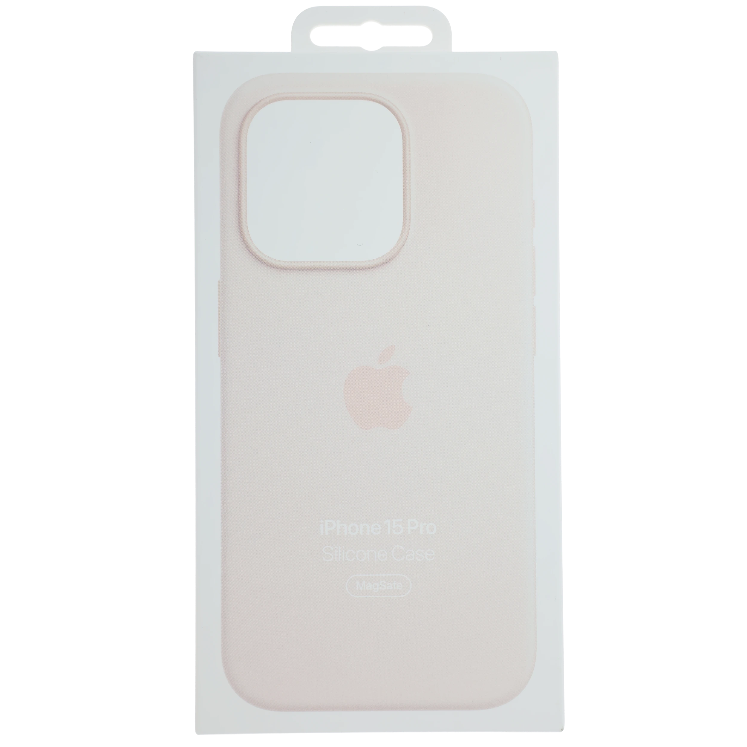 Silicone Case con MagSafe per iPhone 15 Pro (Service Pack Grade New) (Light Rosa)