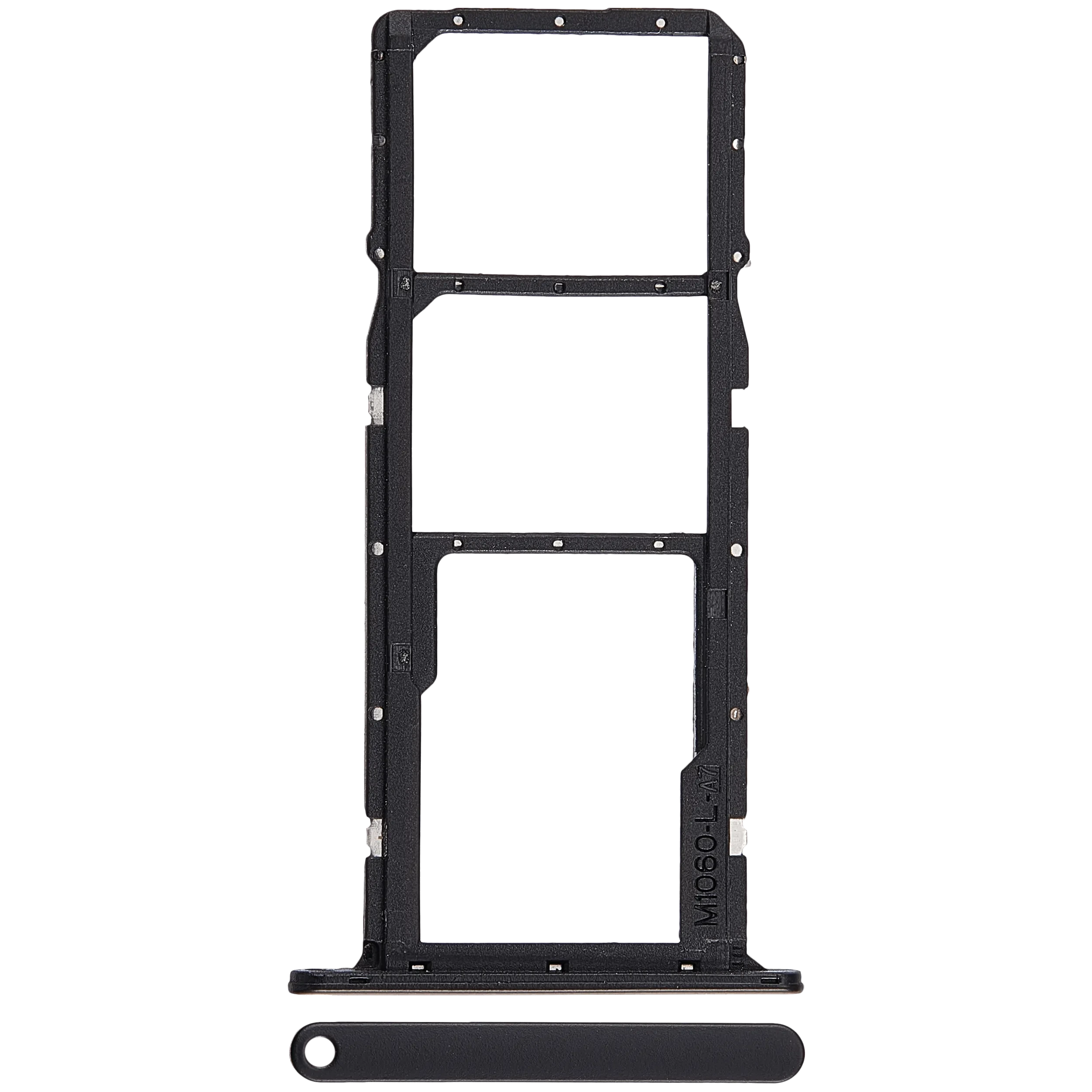 Carrellino SIM per Huawei Y5 (2019) (Premium) (Nero)
