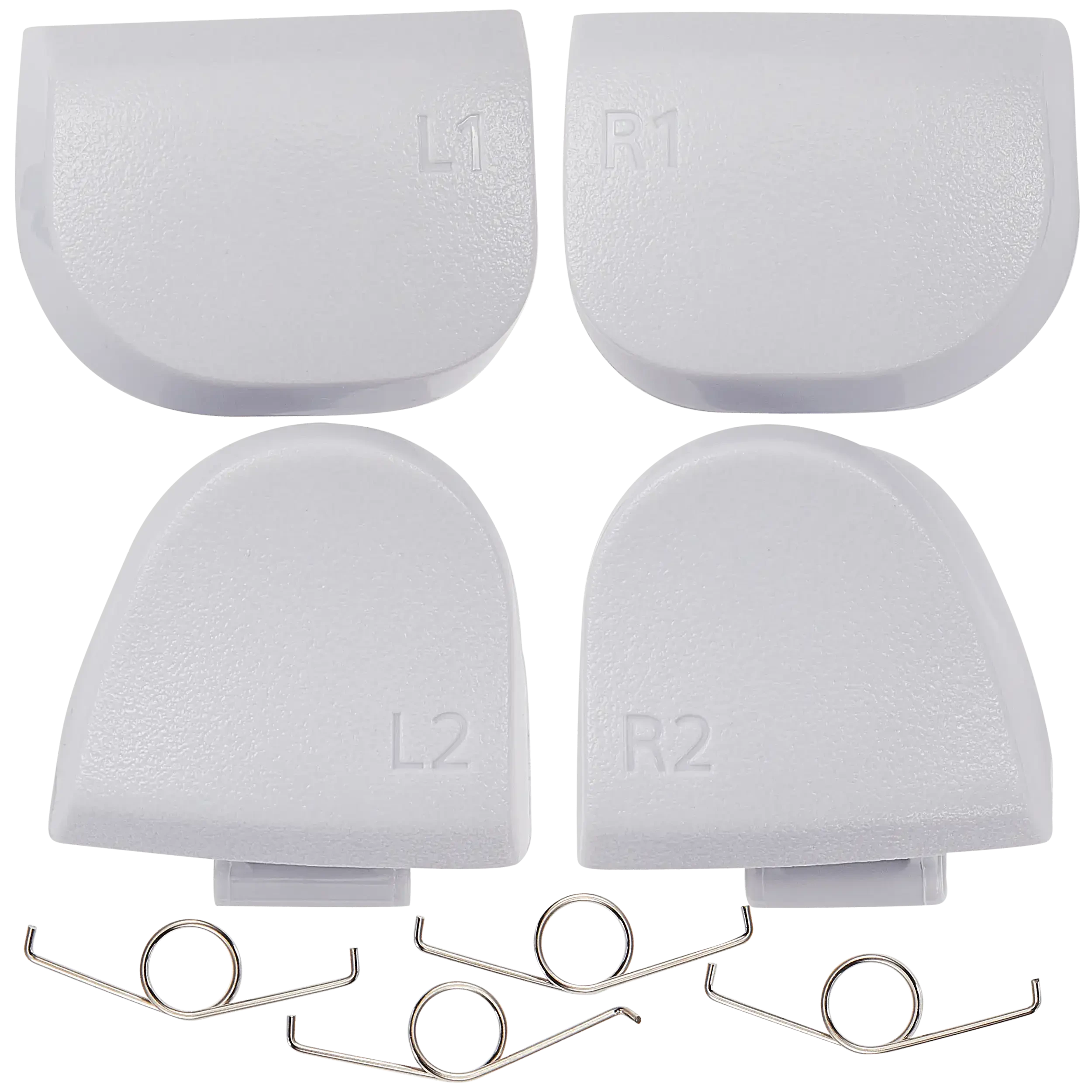 R1 L1 R2 L2 Trigger Buttons con Springs per PlayStation 5 Controller (Bianco, BDM-020) (8 set pezzi)