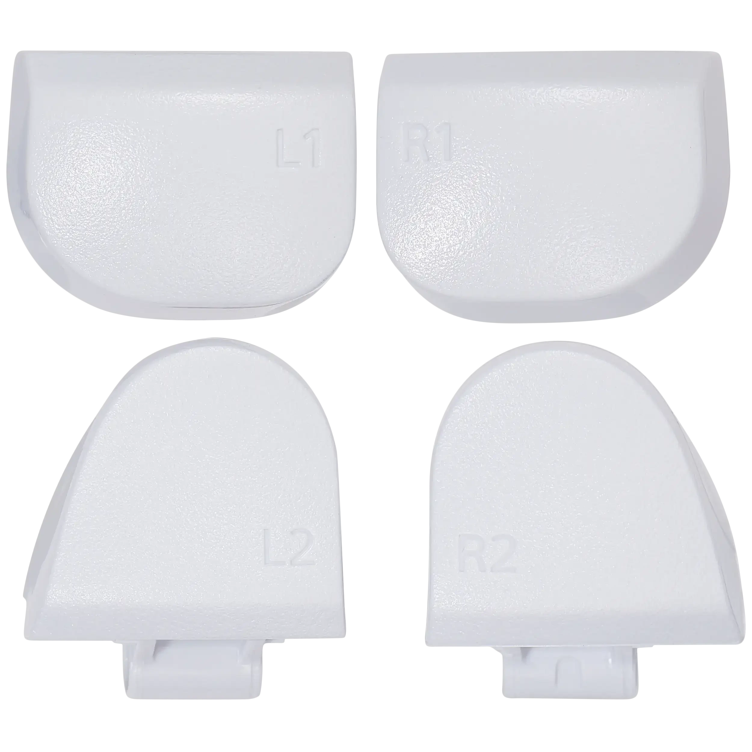 R1 L1 R2 L2 Trigger Buttons con Springs per PlayStation 5 Controller (Bianco, BDM-030) (8 set pezzi)