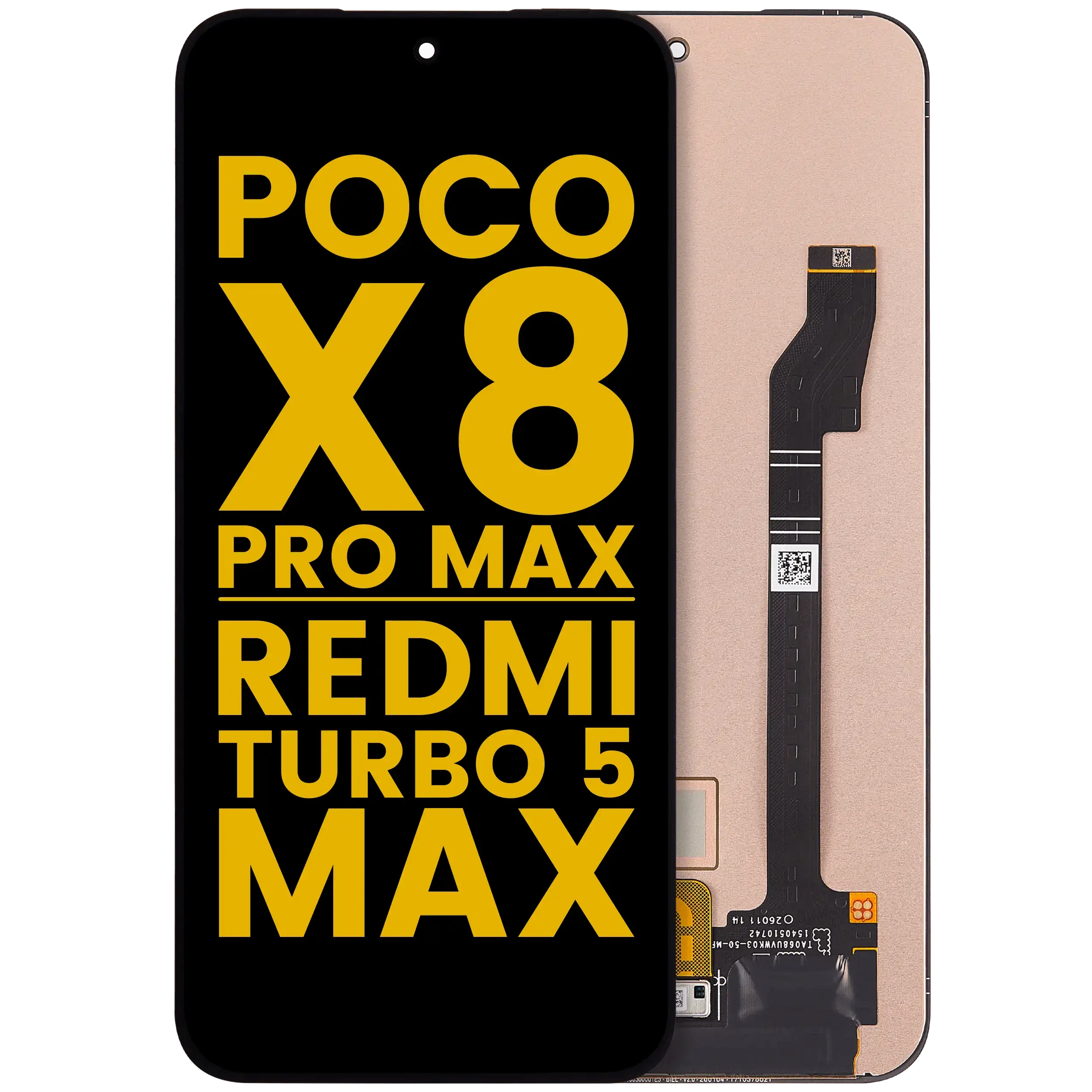Display OLED completo senza Frame per Xiaomi Poco X8 Pro Max / Redmi Turbo 5 Max (Refurbished) (tutti i colori)