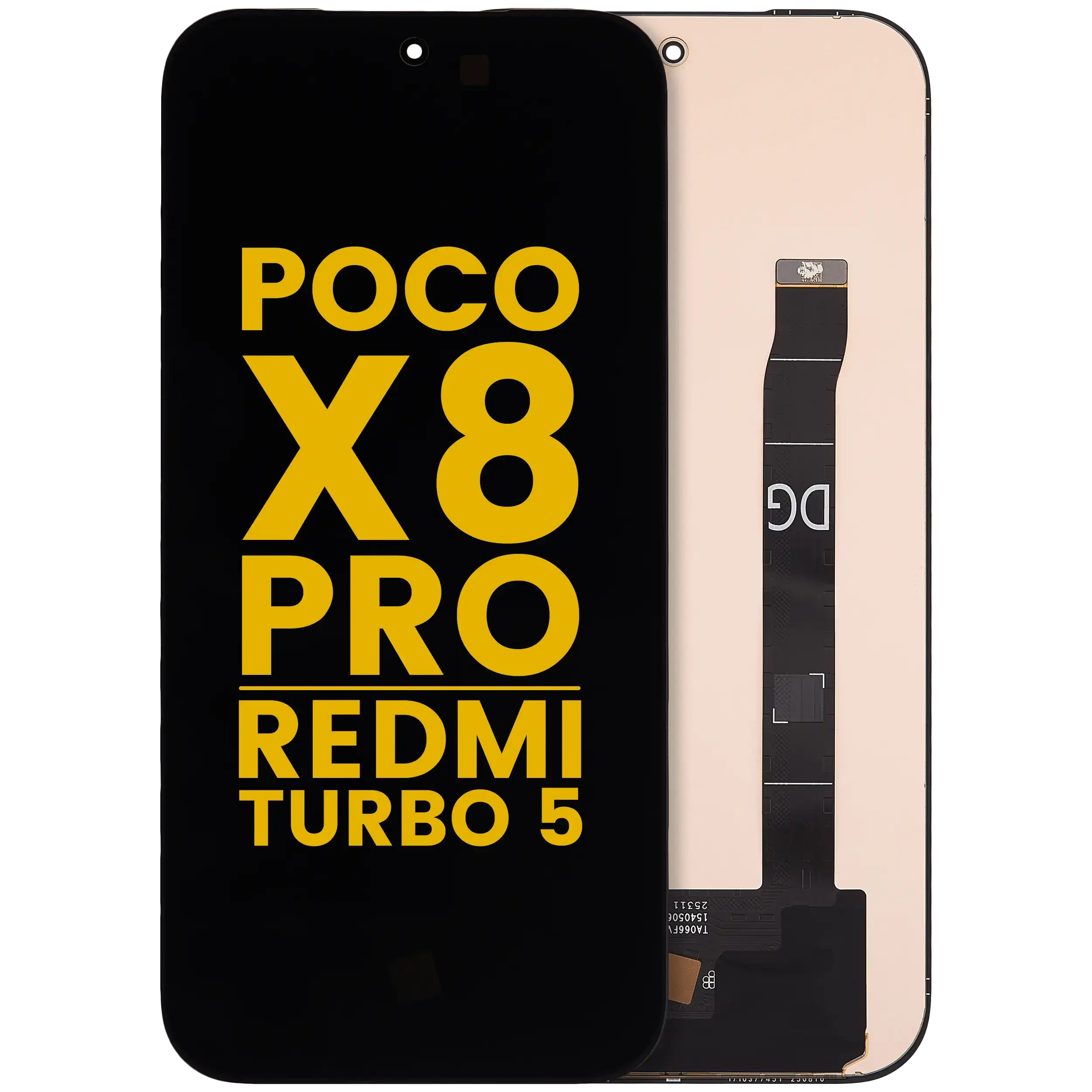 Display OLED completo senza Frame per Xiaomi Poco X8 Pro / Redmi Turbo 5 (Refurbished) (tutti i colori)