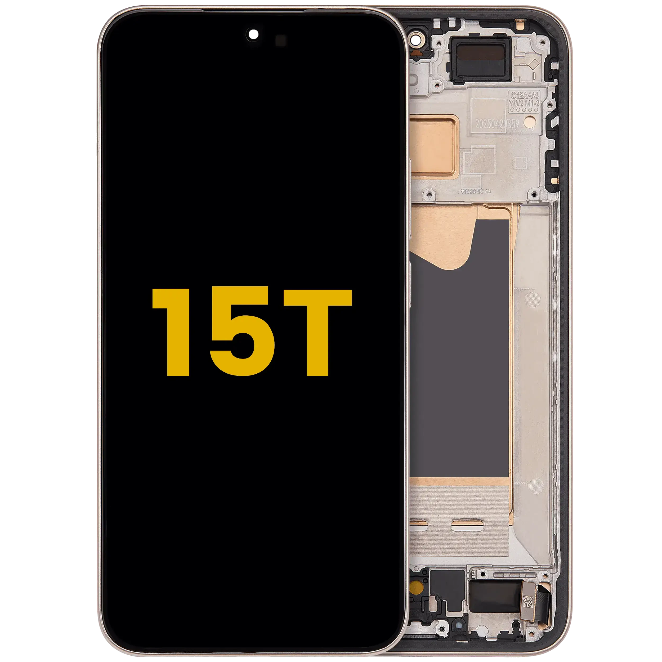 Display OLED completo con Frame per Xiaomi 15T (Refurbished) (Oro rosa)