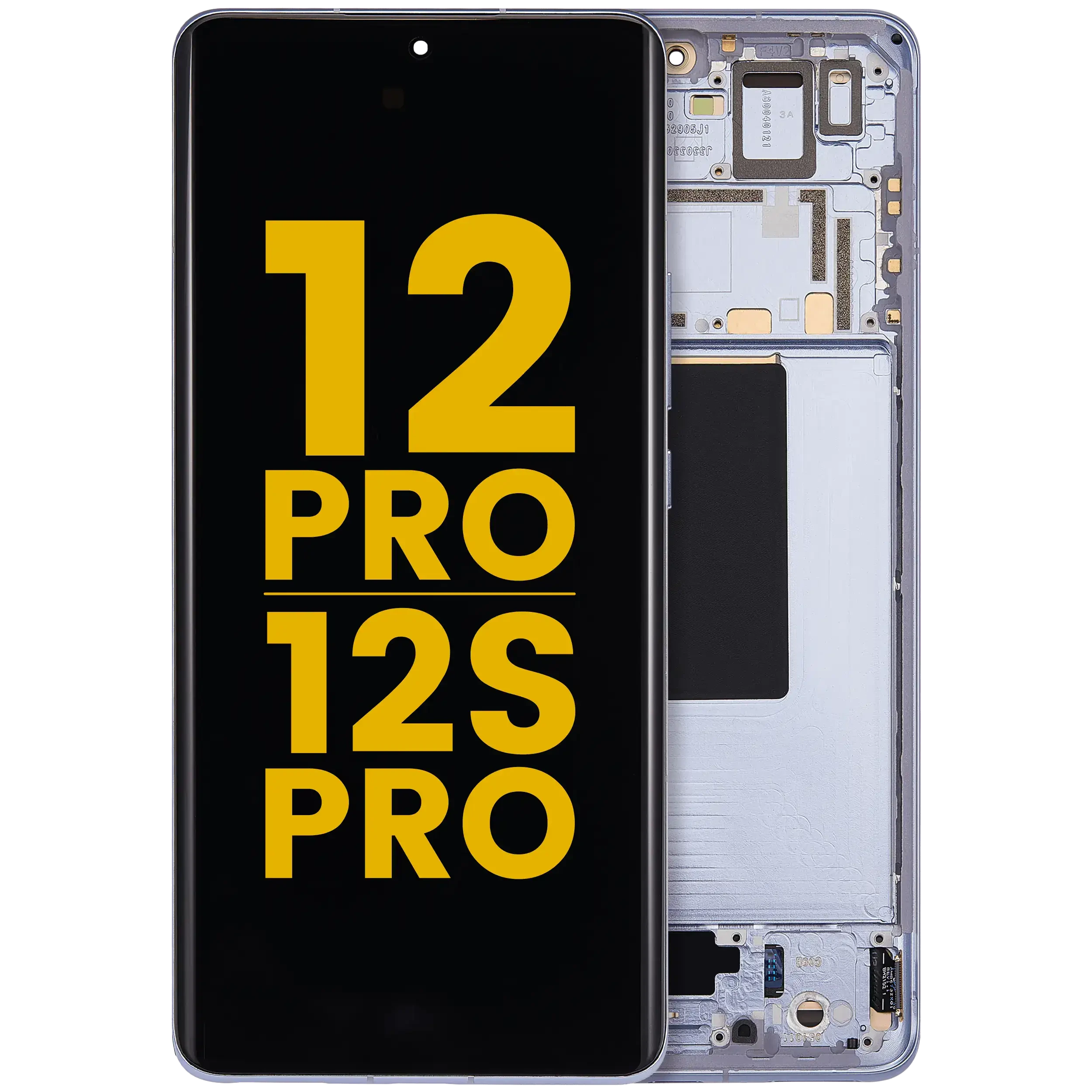 Display OLED completo con Frame per Xiaomi 12 Pro / 12S Pro (Refurbished) (Blu)