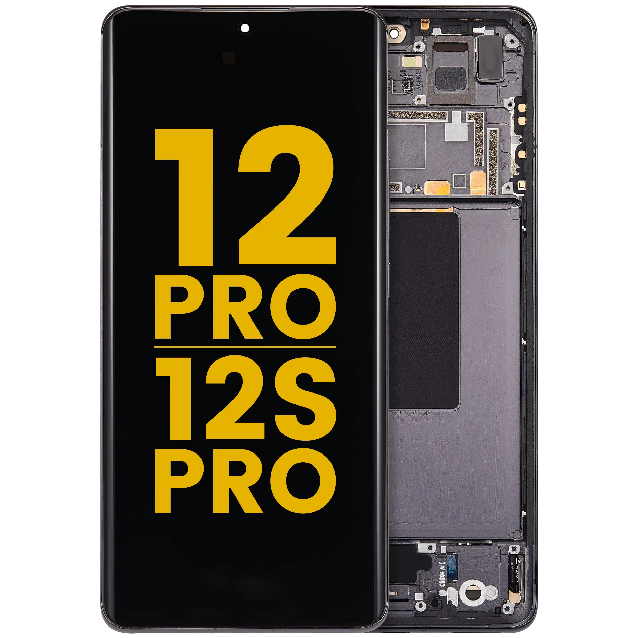 Display OLED completo con Frame per Xiaomi 12 Pro / 12S Pro (Refurbished) (Grigio)