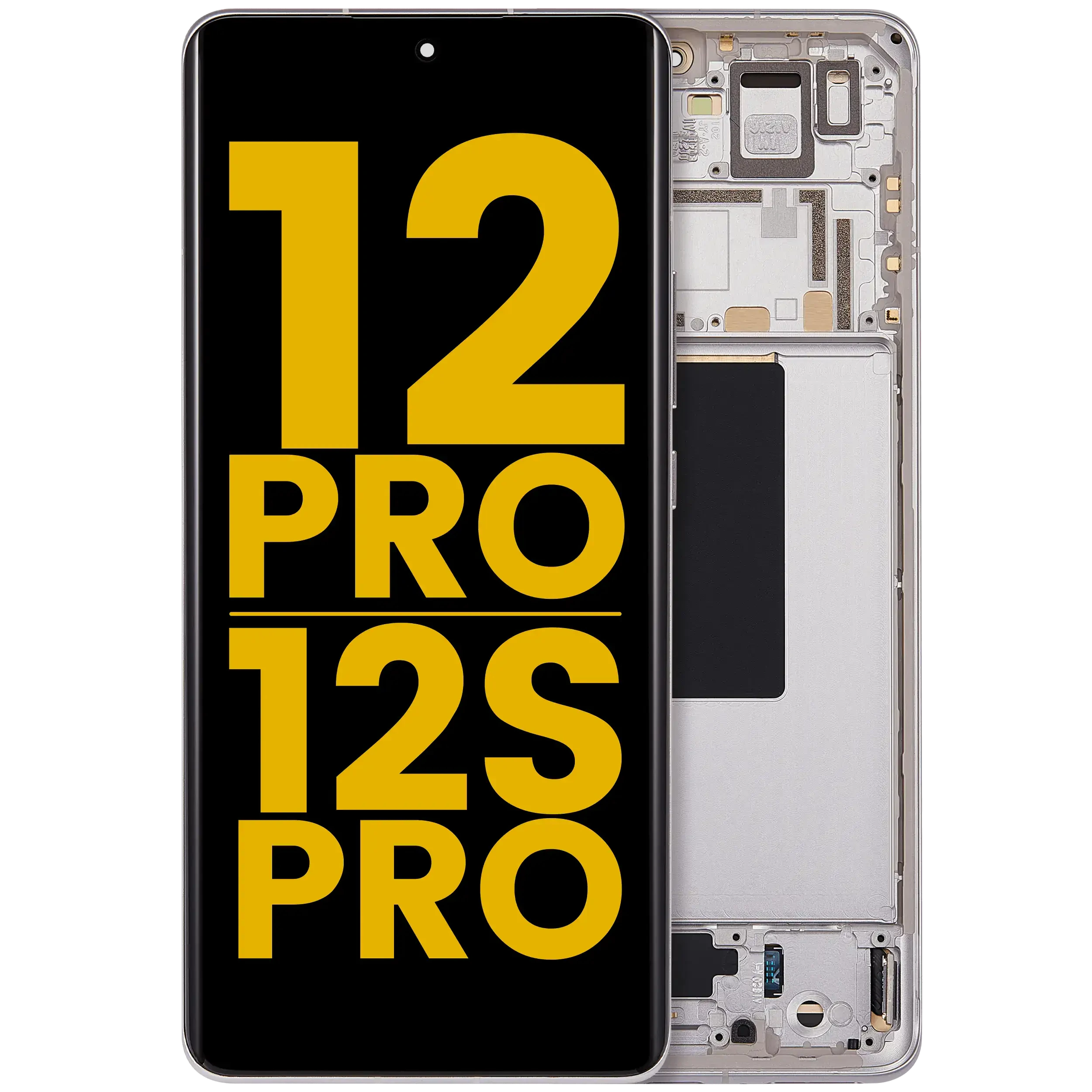Display OLED completo con Frame per Xiaomi 12 Pro / 12S Pro (Refurbished) (Viola)