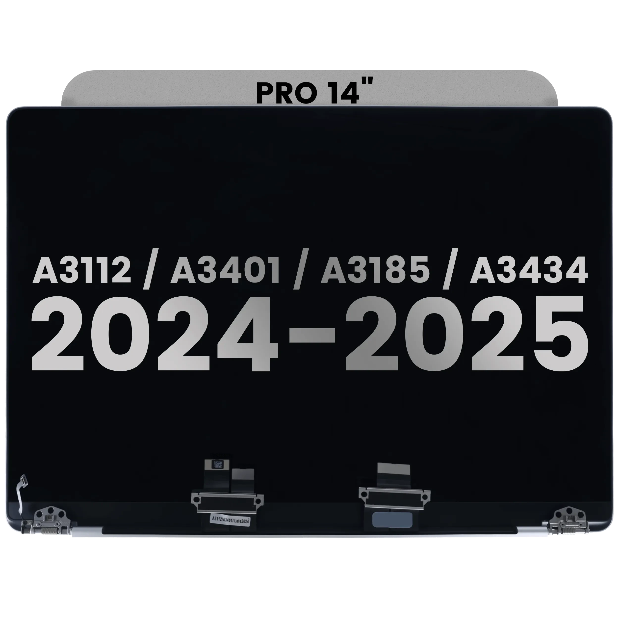 Display LCD completo (Glossy) MacBook Pro 14" A3112 / A3401 / A3185 / A3434 (2024 - 2025) (Used Service Pack Pull: Grade B) (Argento)