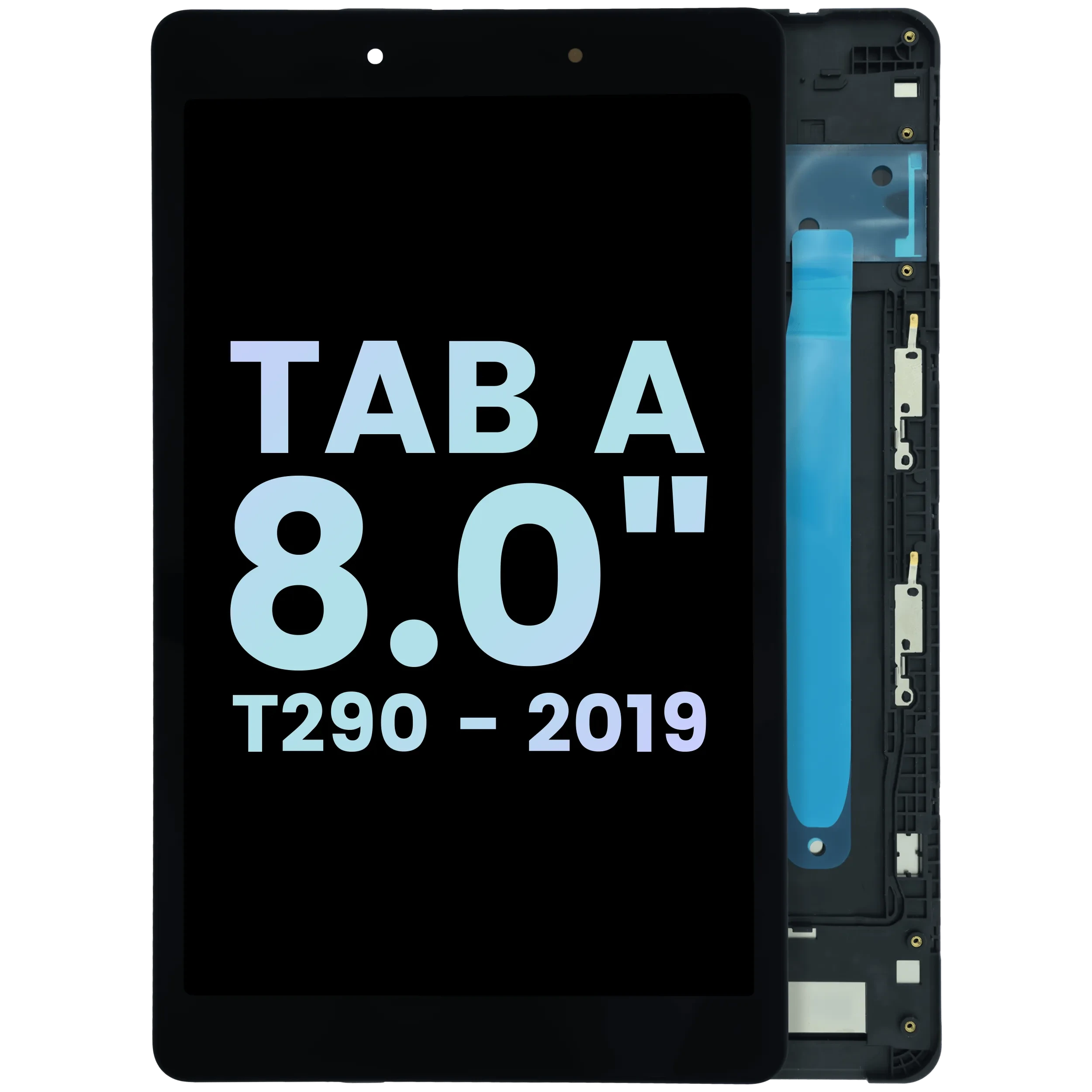 Display LCD completo con Frame compatibile per Samsung Galaxy Tab A 8" (T290) (Service Pack) (Nero)