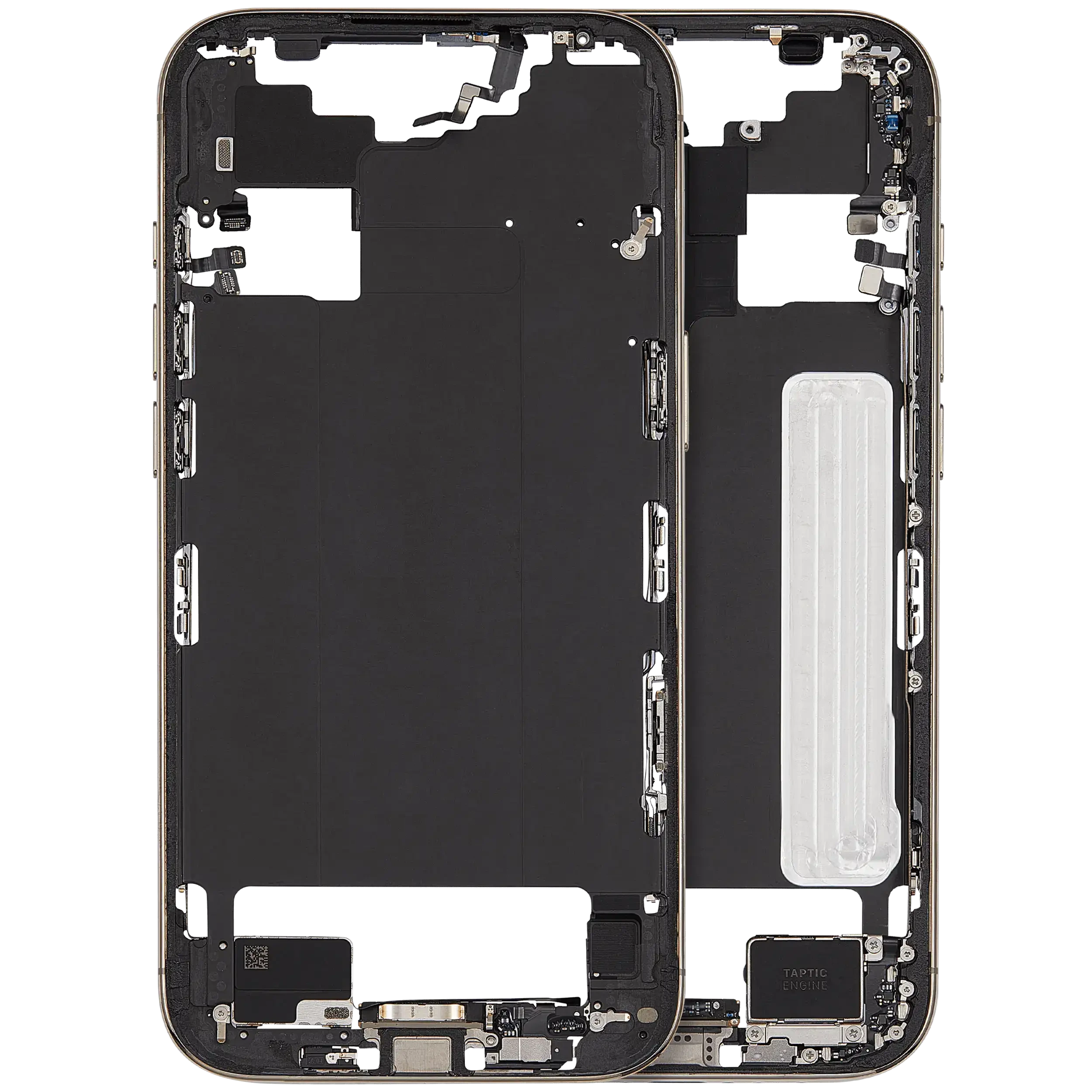 Frame centrale W/ Connettore di ricarica flat e Minuteria per iPhone Air (US / versione EU) (Used Service Pack Pull: grado A) (Oro chiaro)