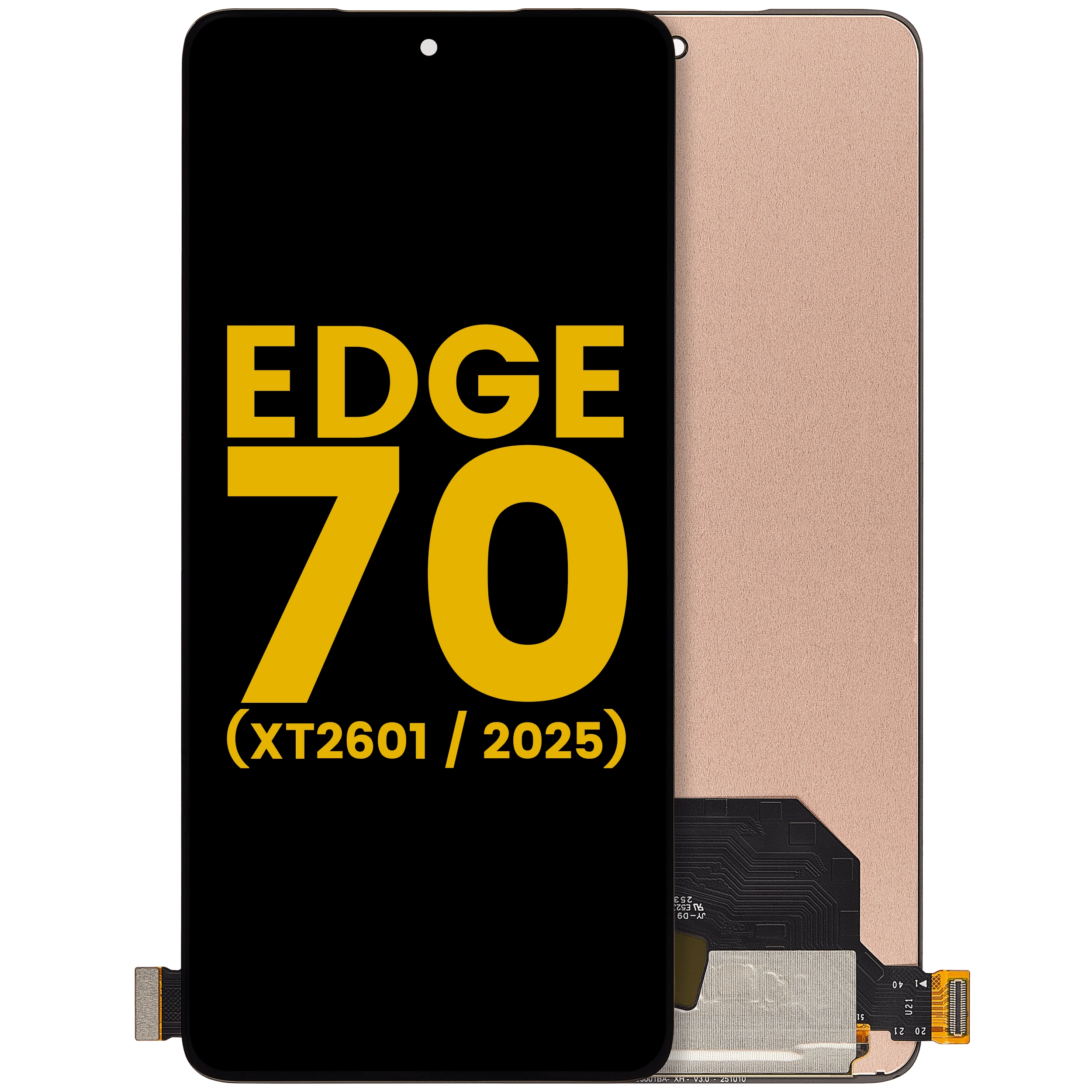 Display OLED completo senza Frame per Motorola Edge 70 (XT2601 / 2025) (Refurbished) (tutti i colori)