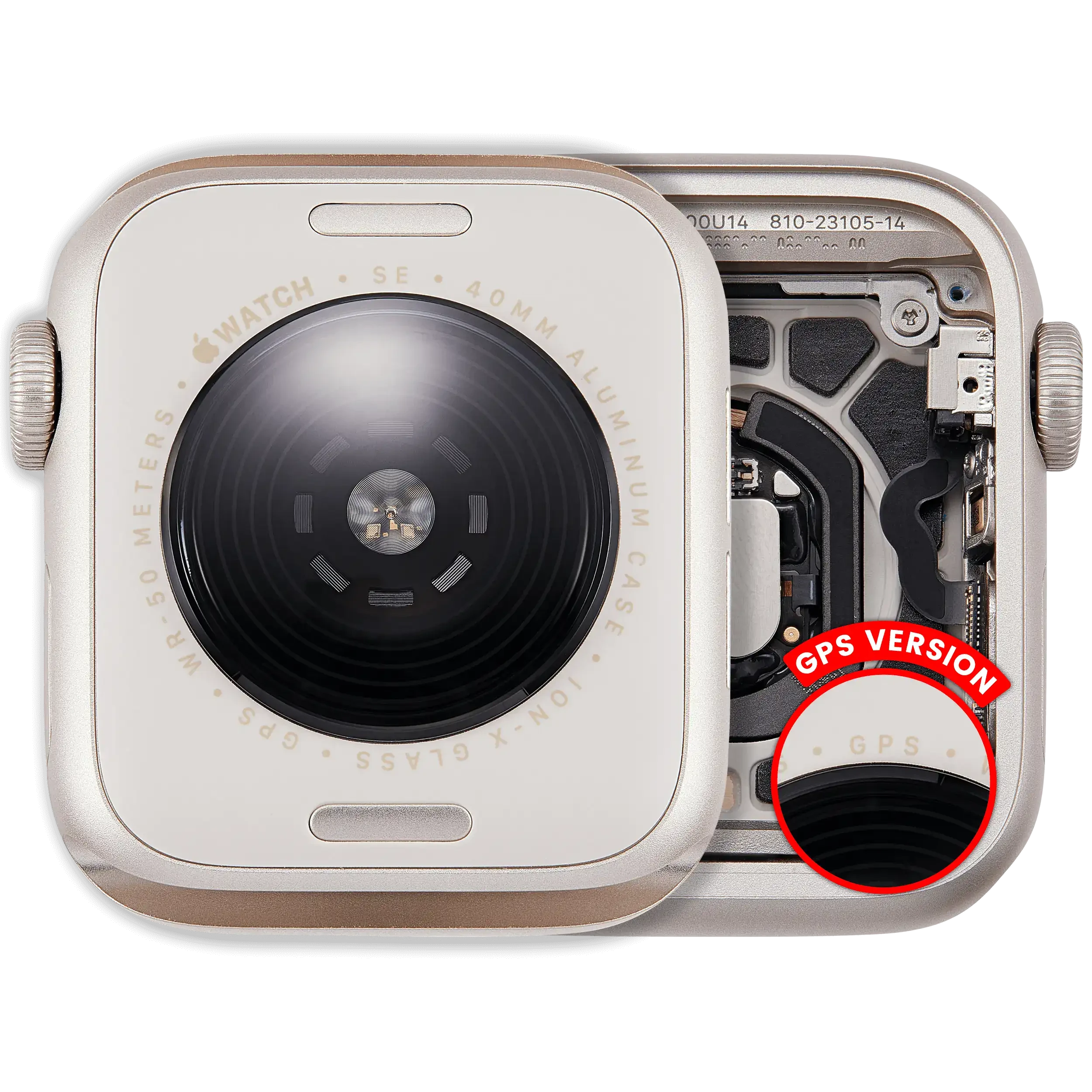 Scocca completa per Watch Series SE 3rd (40MM) (Used Service Pack Pull: grado A) (GPS Version) (Aluminum / Galassia)