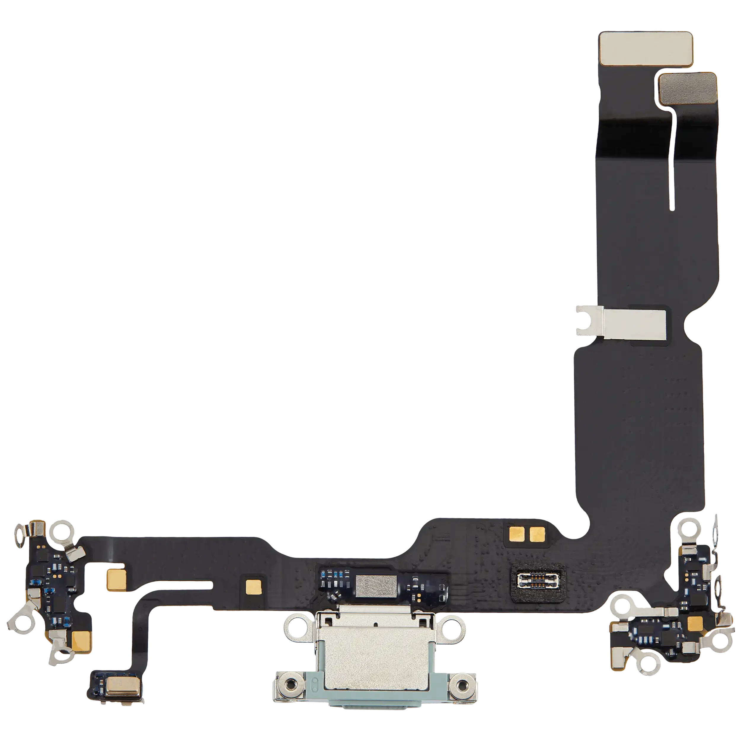 Flat connettore di ricarica per iPhone 15 Plus (Used Service Pack Pull) (Verde)