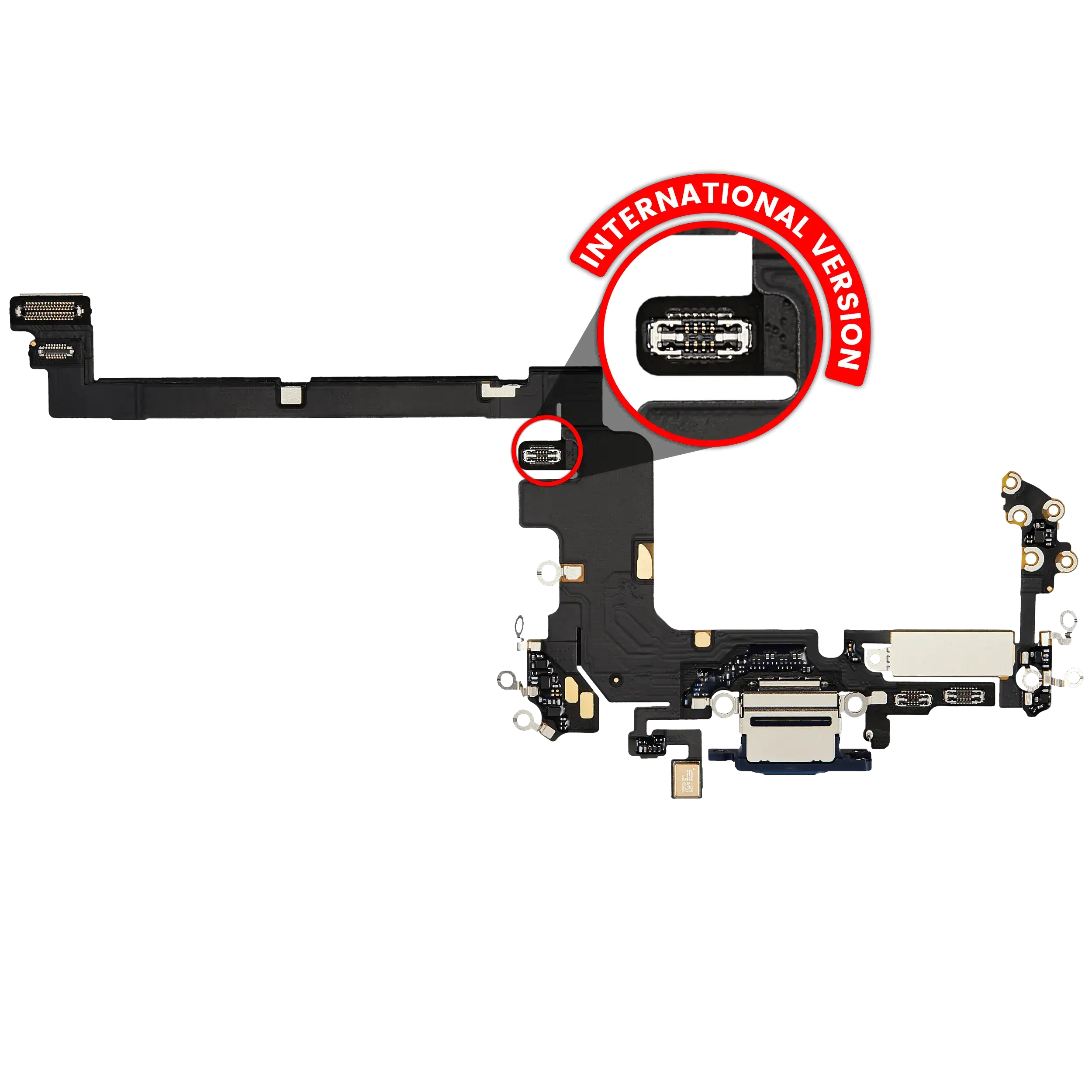 Flat connettore di ricarica per iPhone 17 Pro (Used Service Pack Pull) (International Version) (Deep Blu)