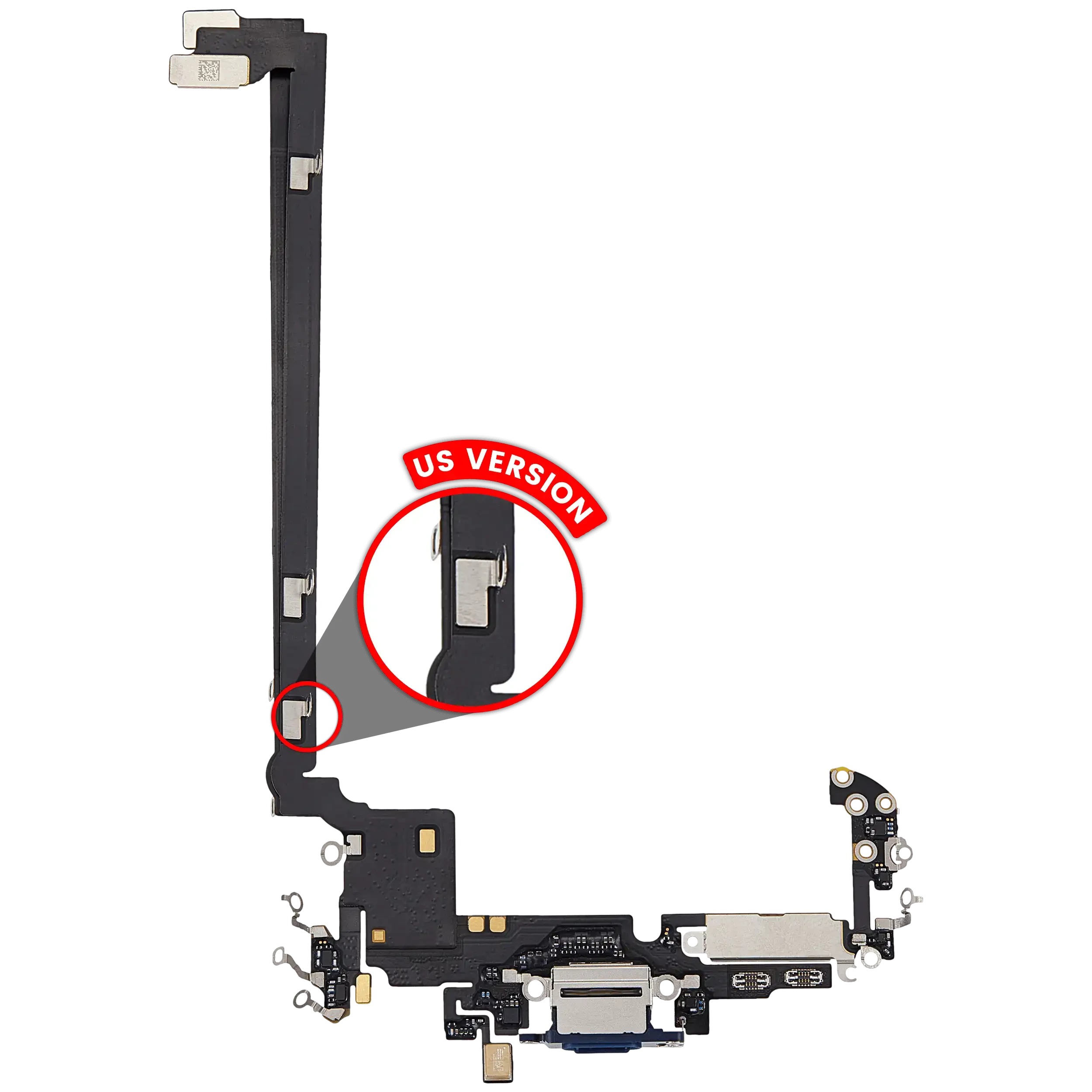 Flat connettore di ricarica per iPhone 17 Pro Max (Used Service Pack Pull) (US Version) (Deep Blu)