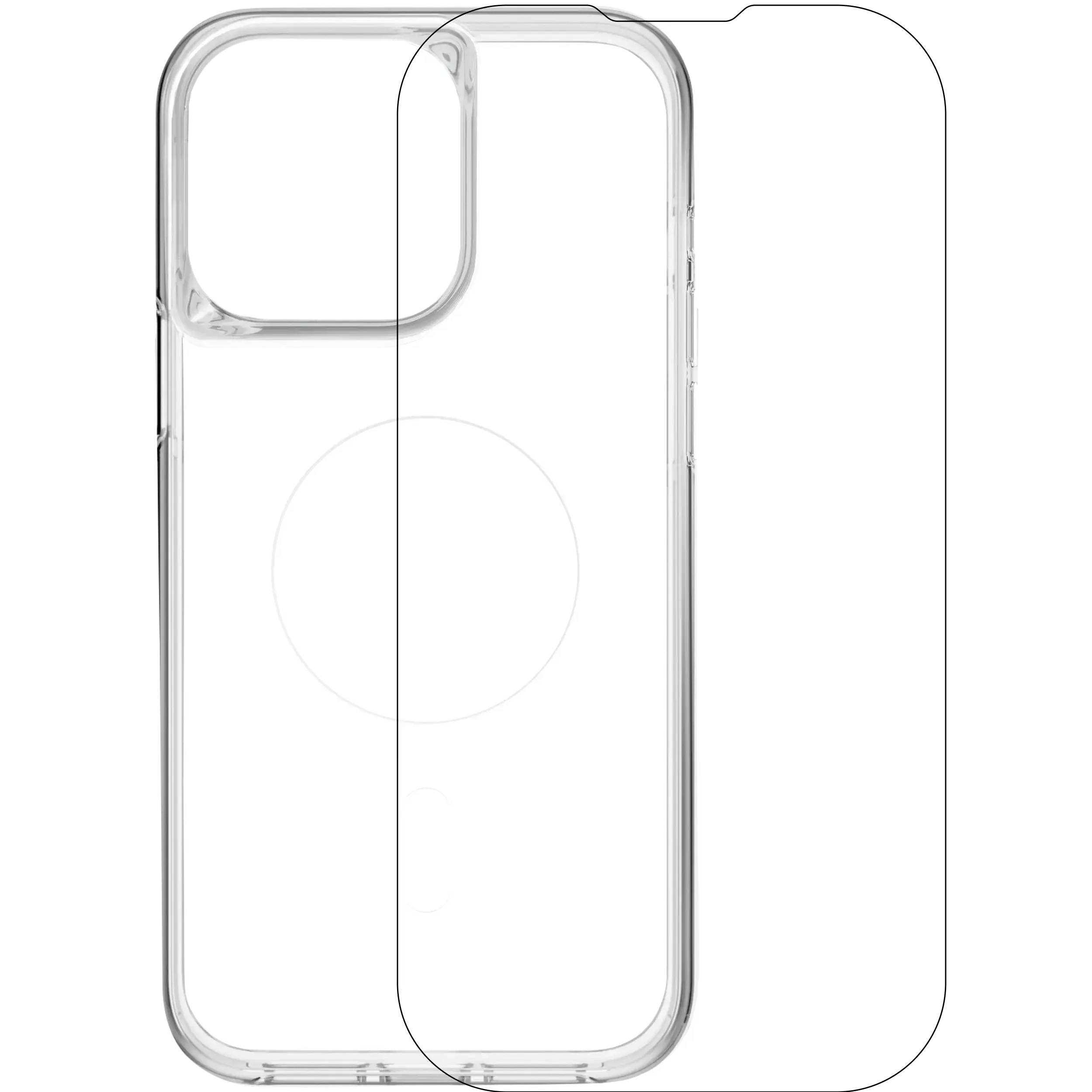 Trasparente Case con Screen Protector e MagSafe per iPhone 15 Pro Max (Skech)