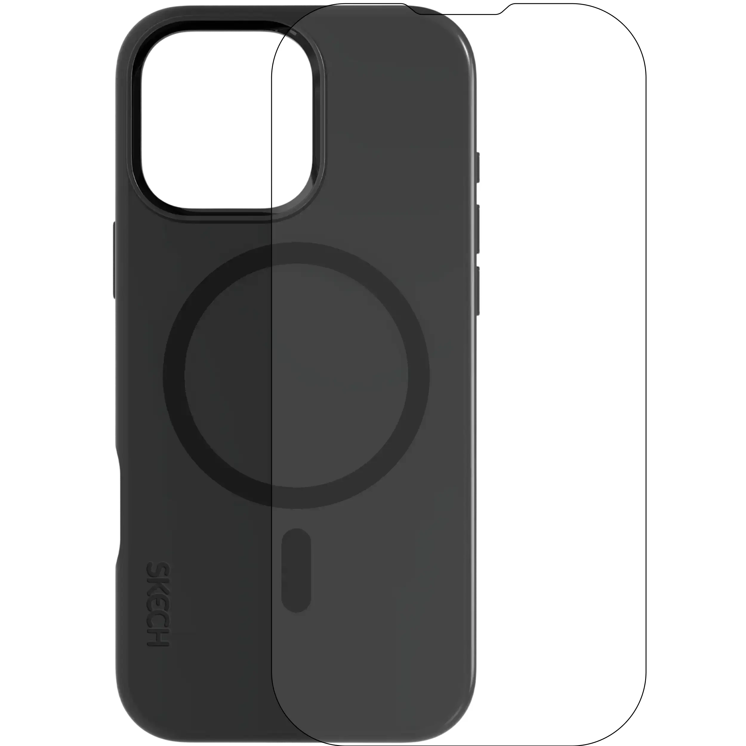 Nero Case con Screen Protector e MagSafe per iPhone 16 Pro Max (Skech)