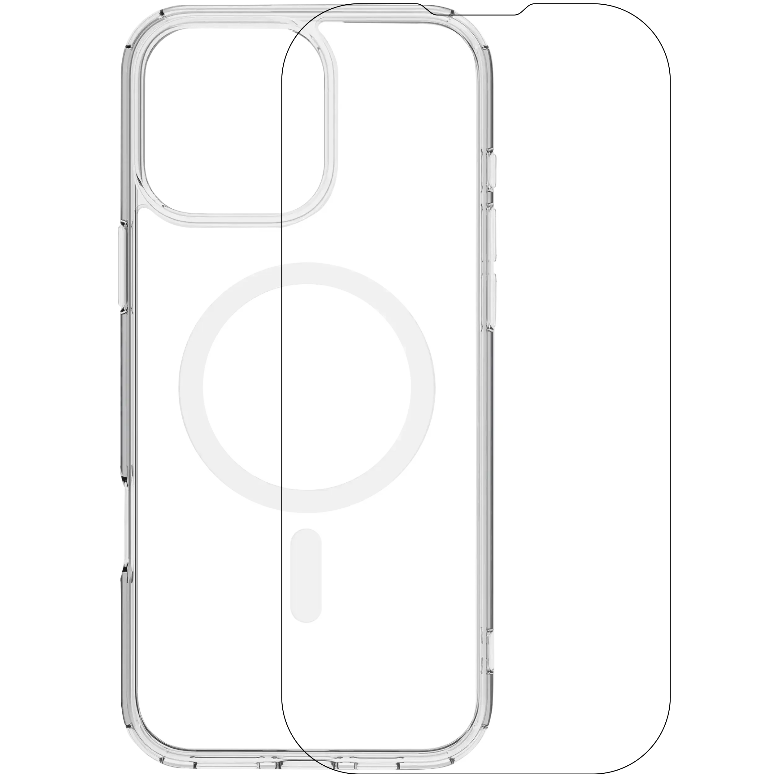Trasparente Case con Screen Protector e MagSafe per iPhone 16 Pro Max (Skech)