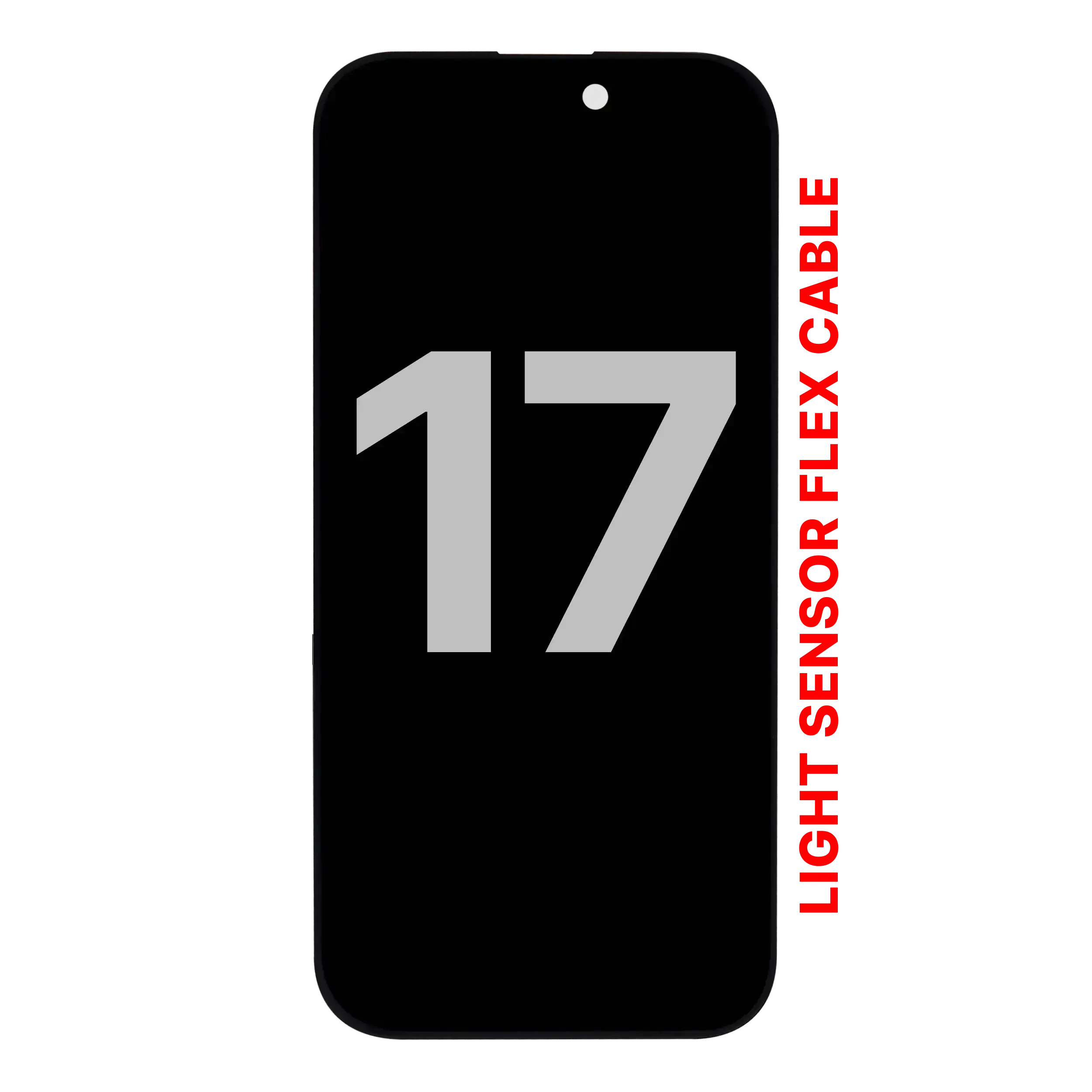 Display OLED completo compatibile per iPhone 17 con Sensore luminosità flat (Used Service Pack Pull: grado A)