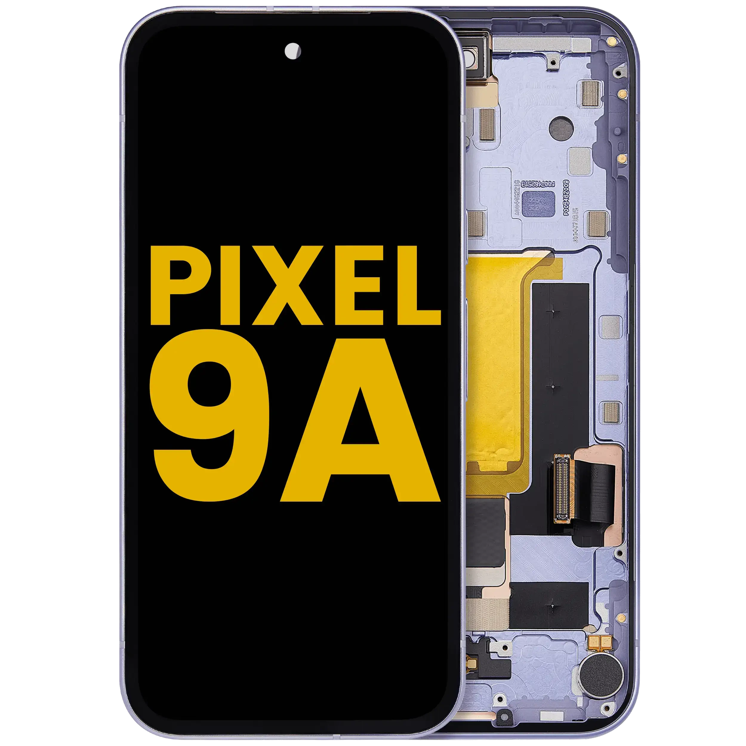 Display OLED completo con Frame compatibile (con Fingerprint Sensore) per Google Pixel 9A (Refurbished) (Iris)