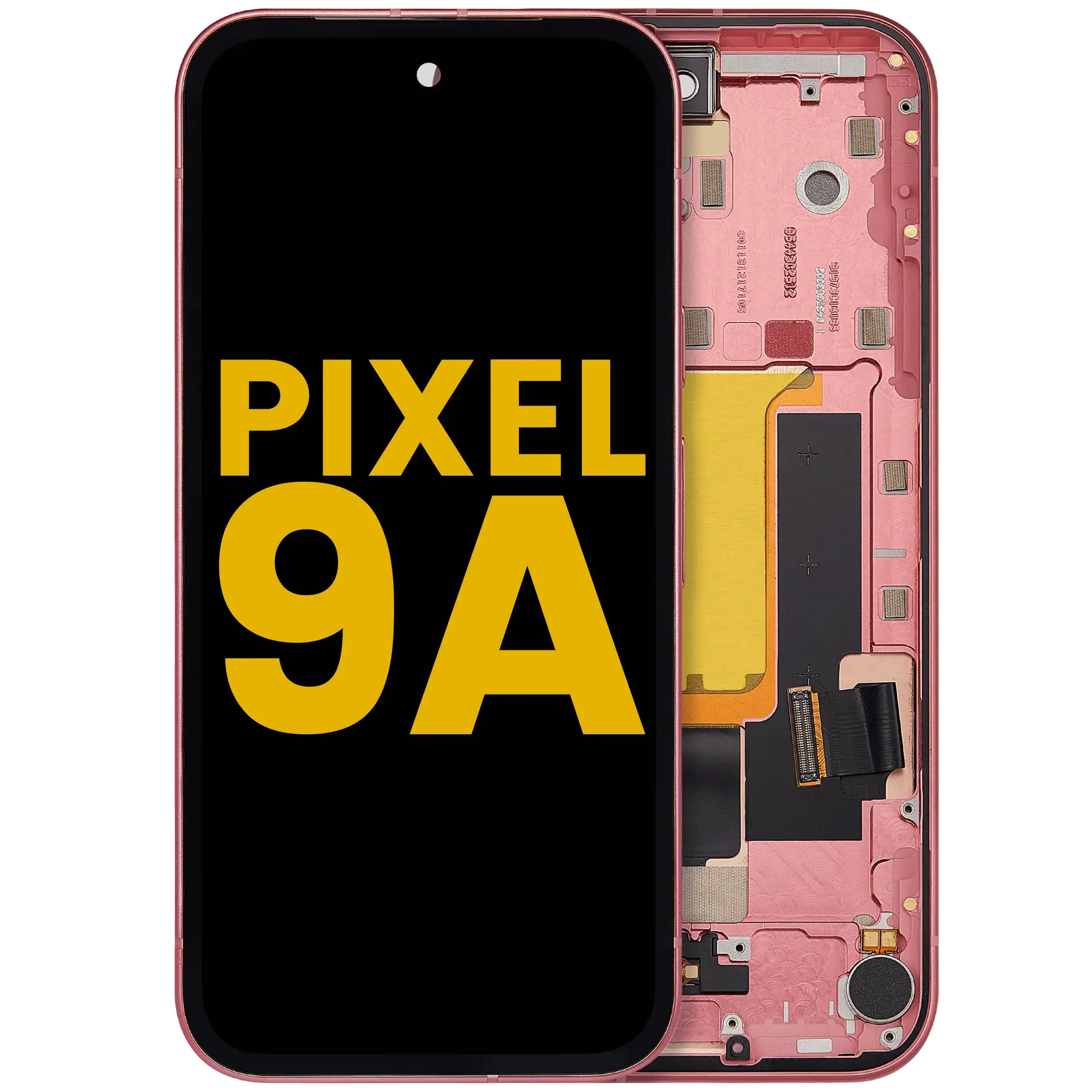 Display OLED completo con Frame (con Fingerprint Sensore ) per Google Pixel 9A (Refurbished) (Peony)
