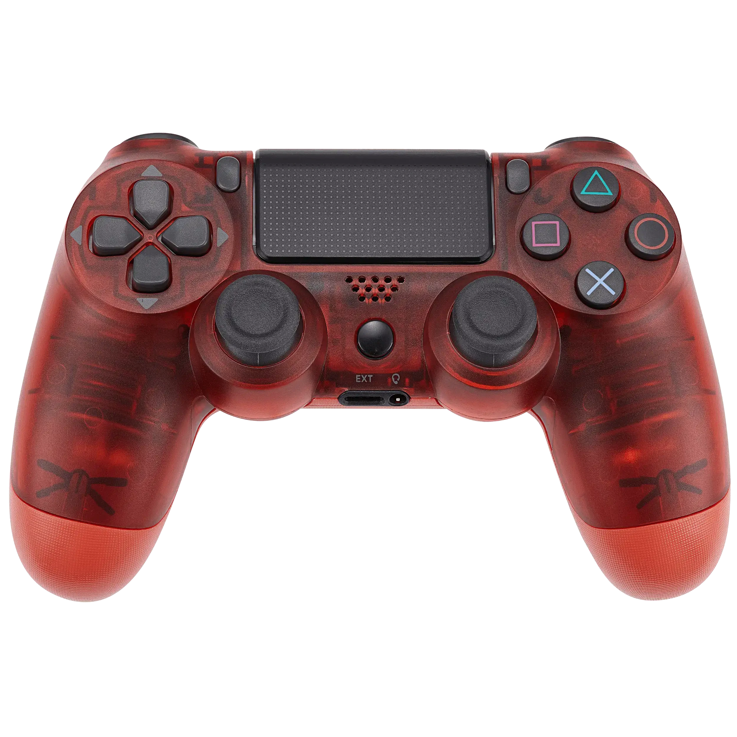 DoubleShock 4 Wired Controller per Playstation 4 (Crystal Rosso)