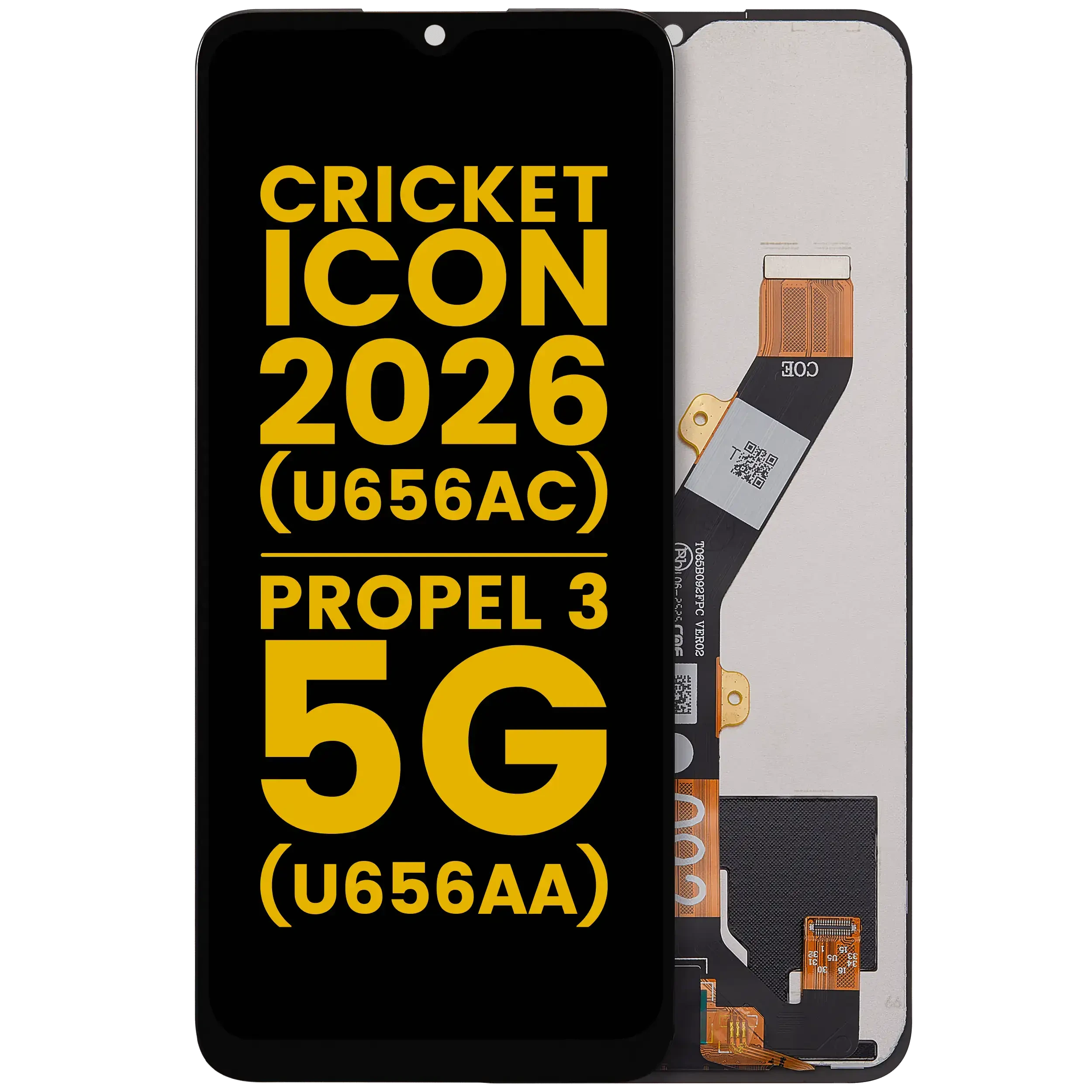 Display LCD completo senza Frame per Cricket lcon (2026) (U656AC) / AT e T Propel 3 5G (U656AA) (Refurbished) (tutti i colori)